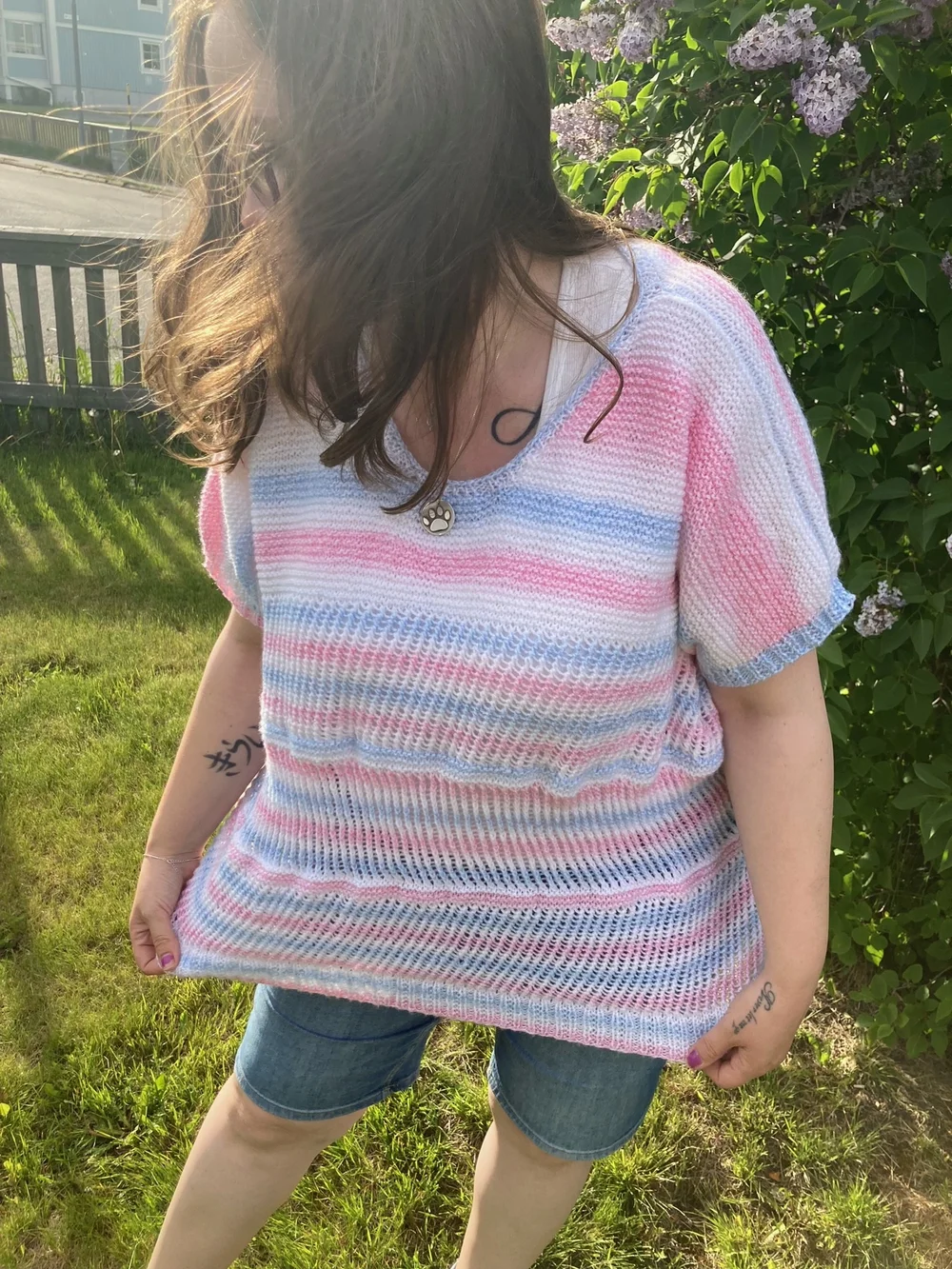 Sandra - King Cole Melody double knitting - 2XL - 16" positive ease