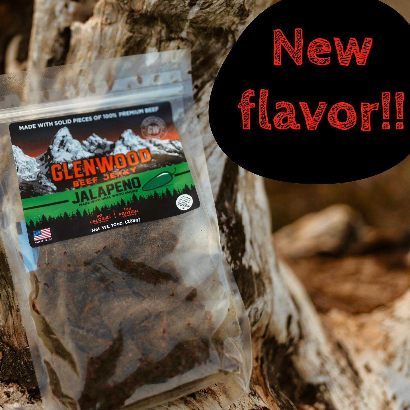 Big things coming from Glenwood Snacks!! 
Not only are we introducing the new beef jerky slabs, but we also got a new flavor for you spice lovers!! Jalape&ntilde;o!!!