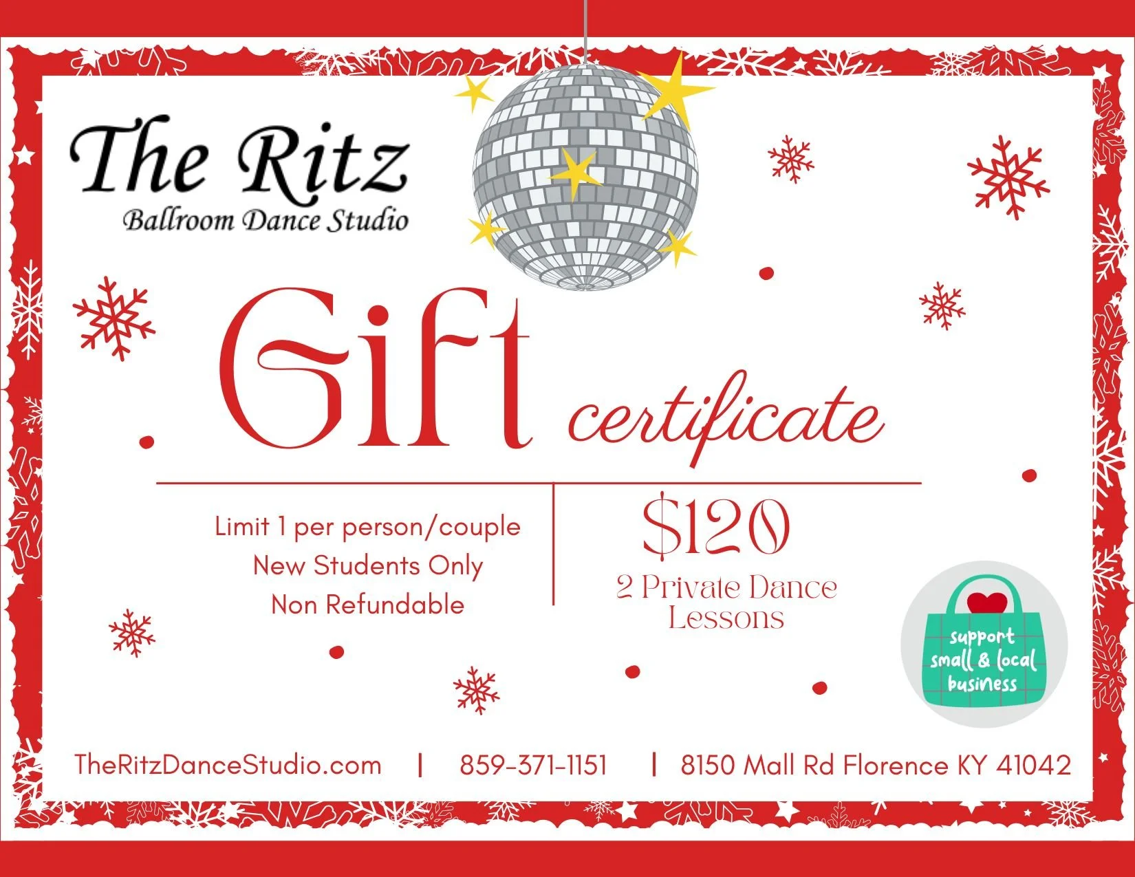 New Student Gift Certificate Special - 2 Private Lessons