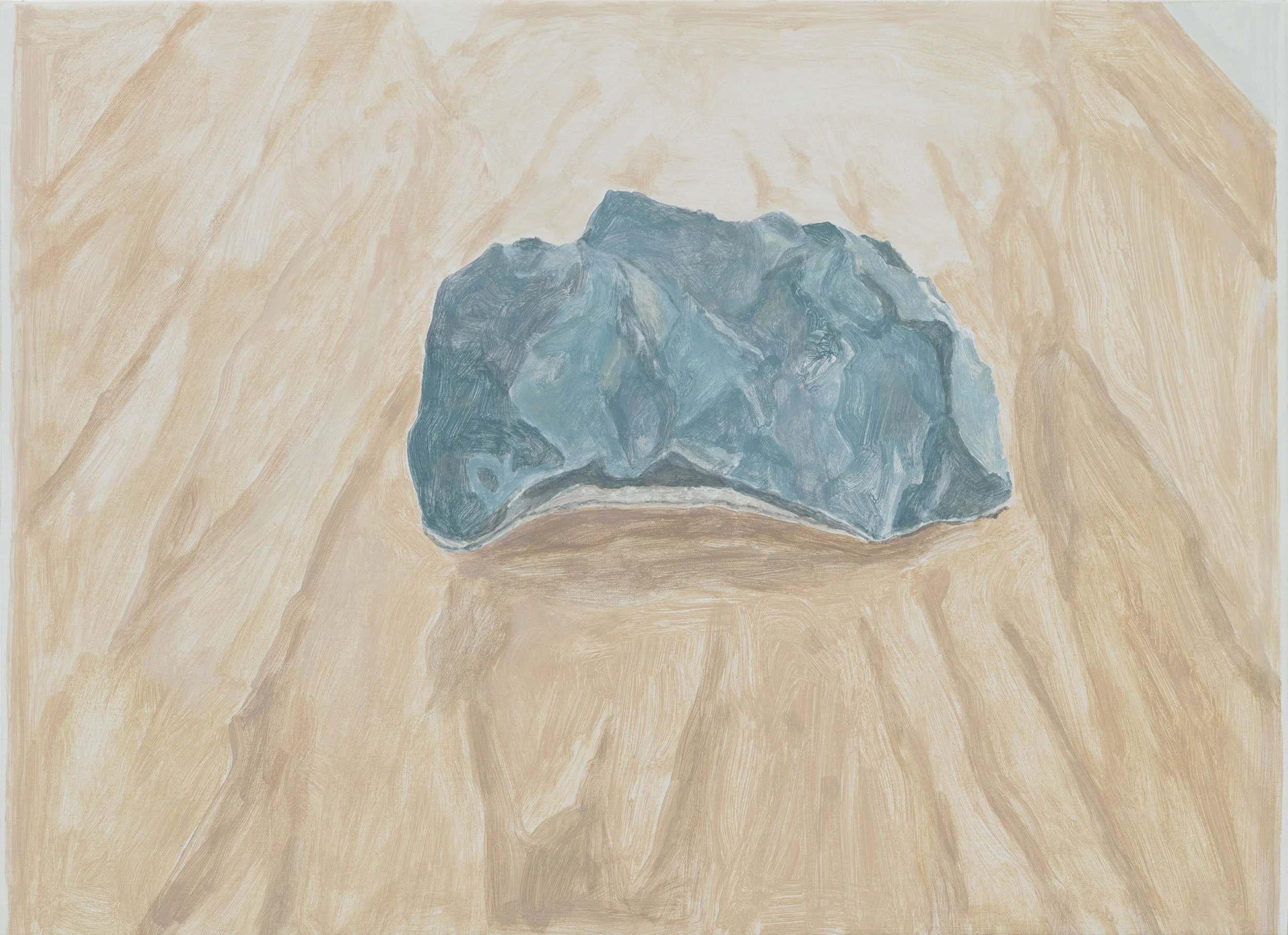 Flint, acrylic on canvas over board, 16 x 22-1/4 inches, 2017. How to Tell the Truth and Painting , Inman Gallery, 2018.