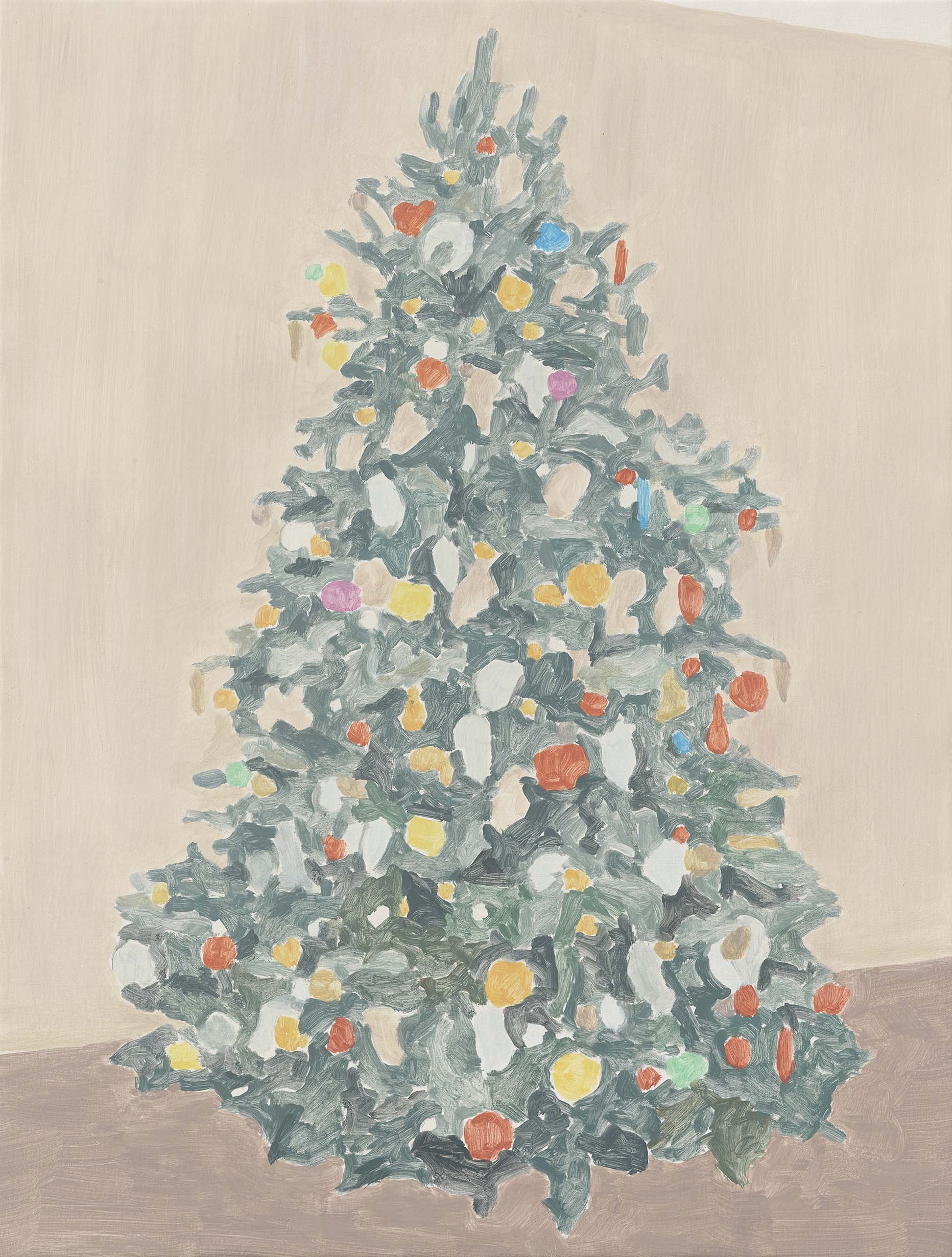  Xmas Tree (majestic), acrylic on canvas, 32 x 24.25 inches, 2015. 