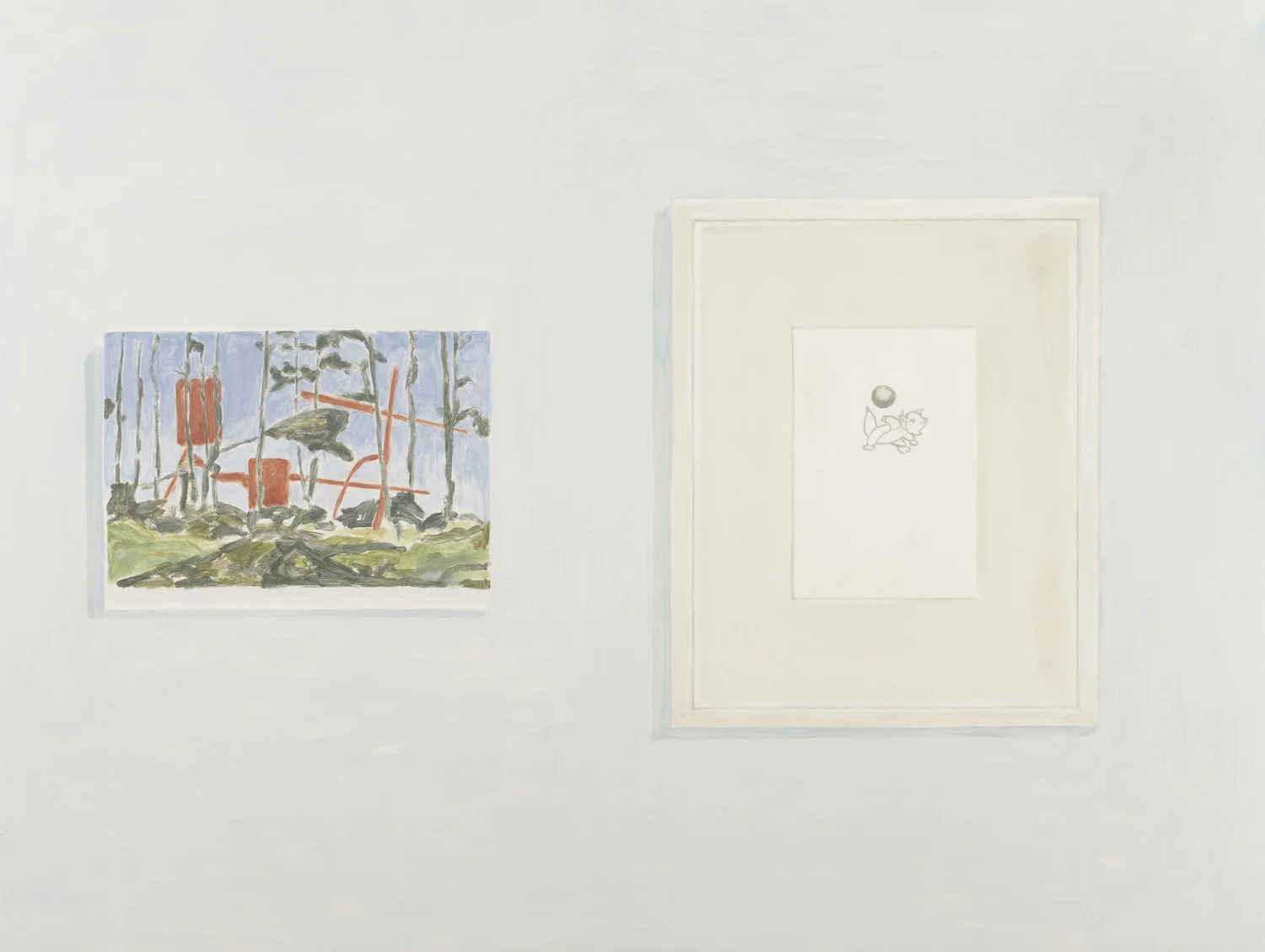 Hills and Hecker, acrylic on canvas, 60.5 x 80 inches, 2010. Paintings, Texas Gallery, 2010.
