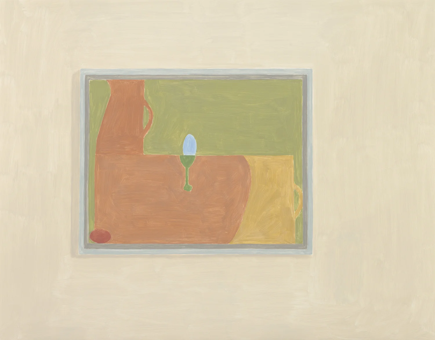 Chackas Still life, acrylic on canvas, 52 x 67 inches, 2009.