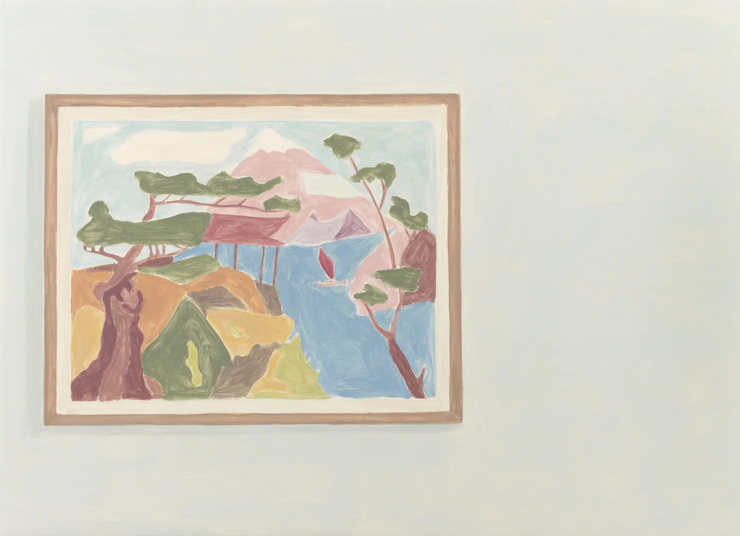 Oriental Landscape, acrylic on canvas, 49 x 68.5 inches, 2009.