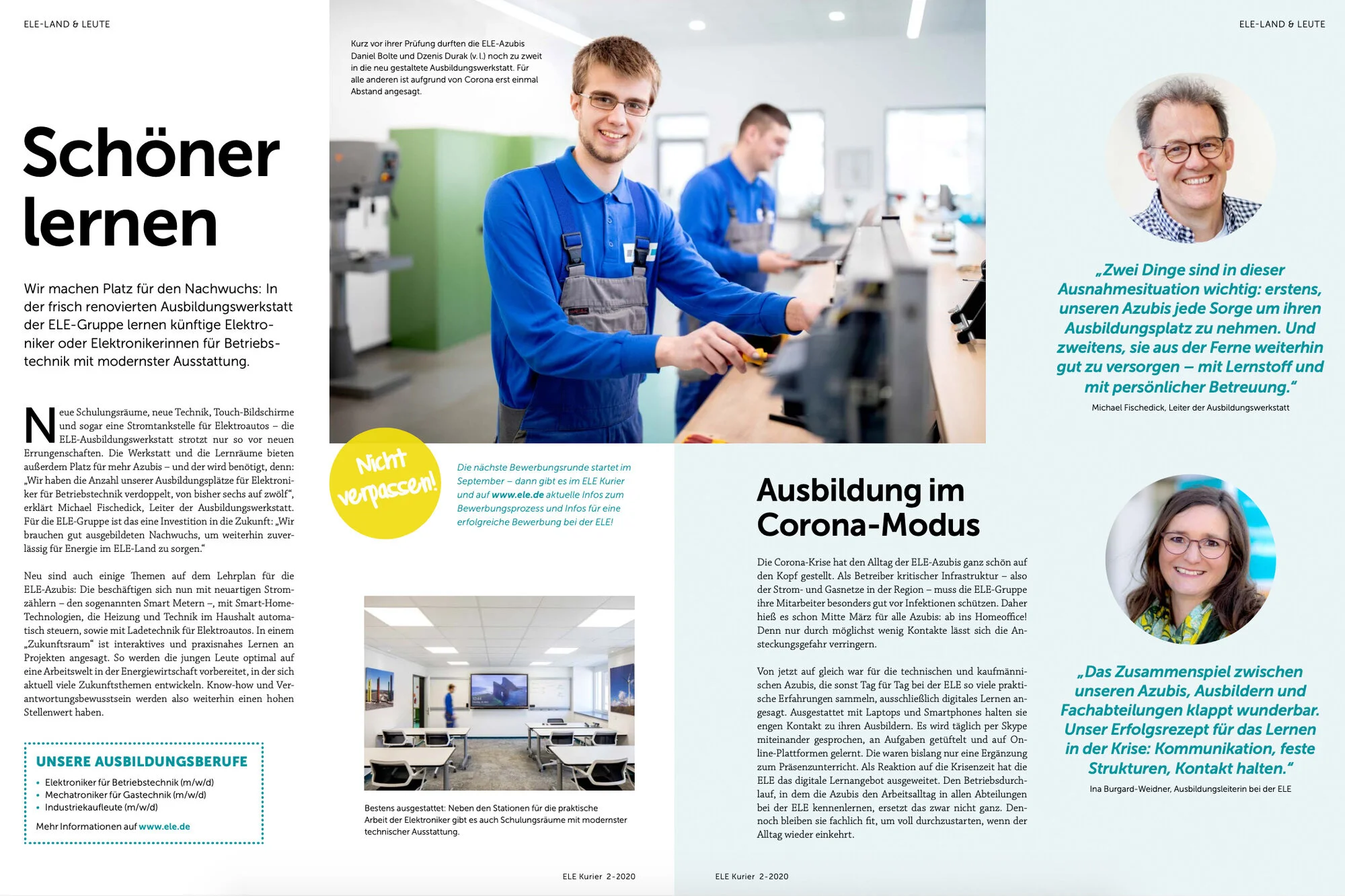 Corporatefotografie | Ausbildung ELE I