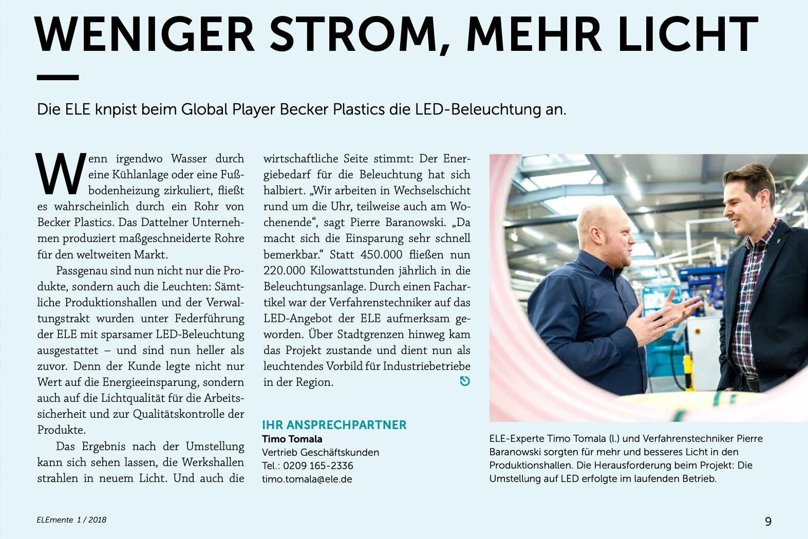 Corporatefotografie | Becker Plastics