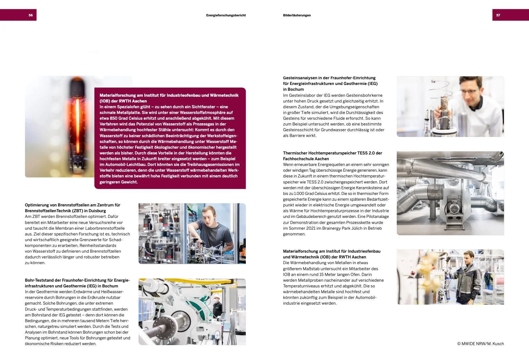 Corporatefotografie | Energieforschungsbericht Innenseite IV
