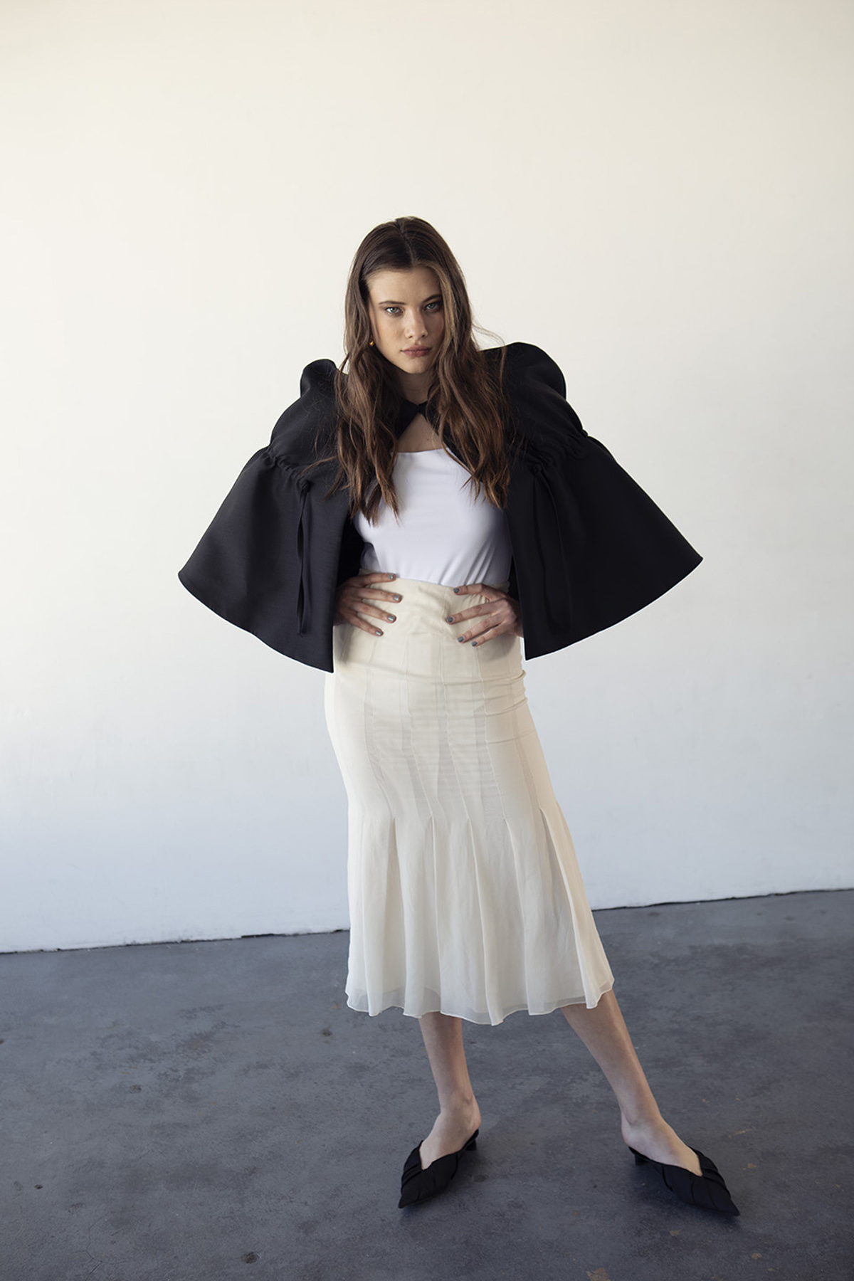 fun studio shoot with Lilla of Next Model Management by Michele LoBosco, Los Angeles Editorial Photographer