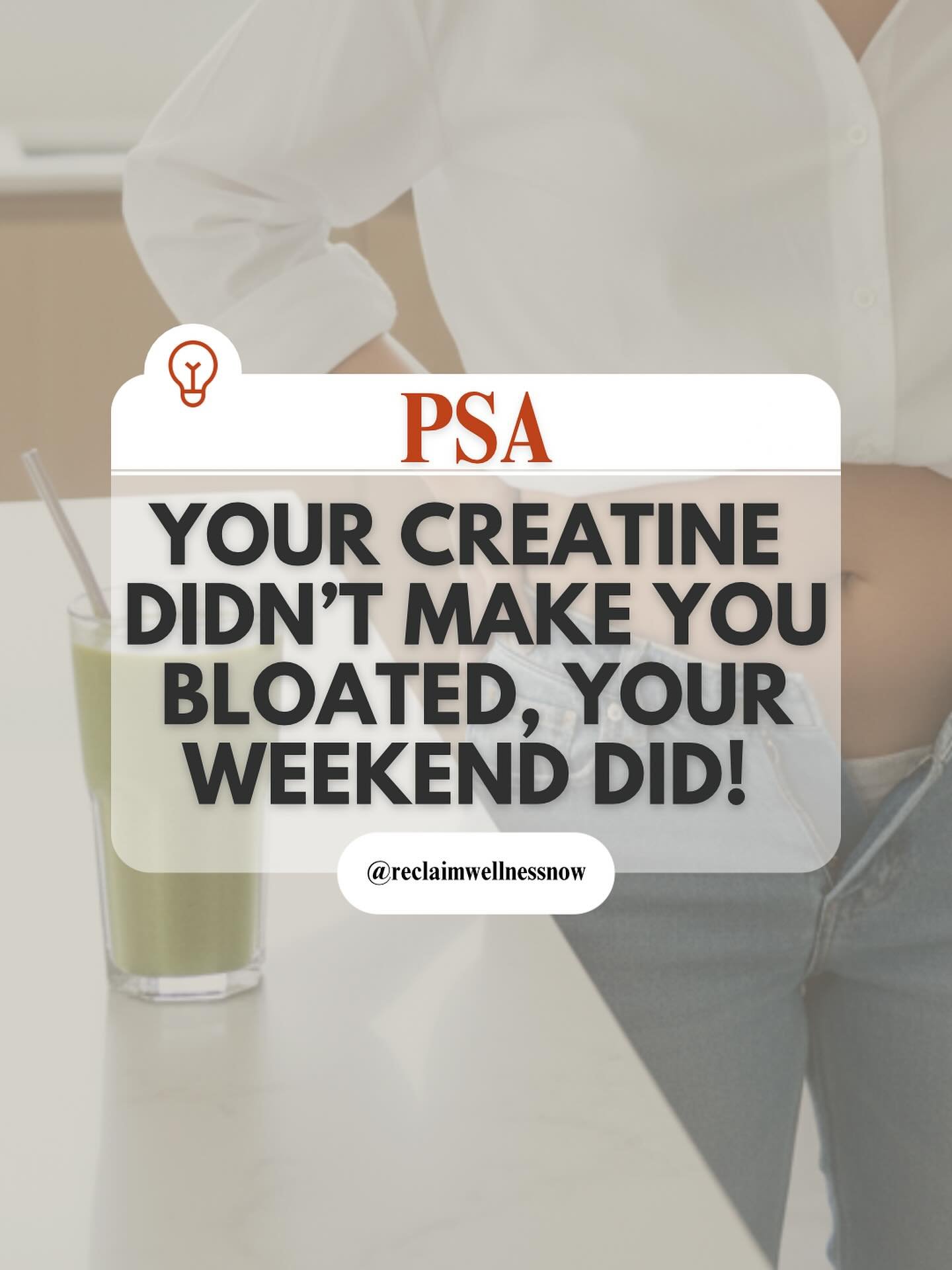 It&rsquo;s the sum, not the single culprit.

Daylight savings time scrambled  your sleep 😴 , a few Halloween candies 🍬 sparked cravings, hydration wavered 💦 , meals were rushed, and that &ldquo;just one&rdquo; restaurant drink 🍷 made a dent.

Let