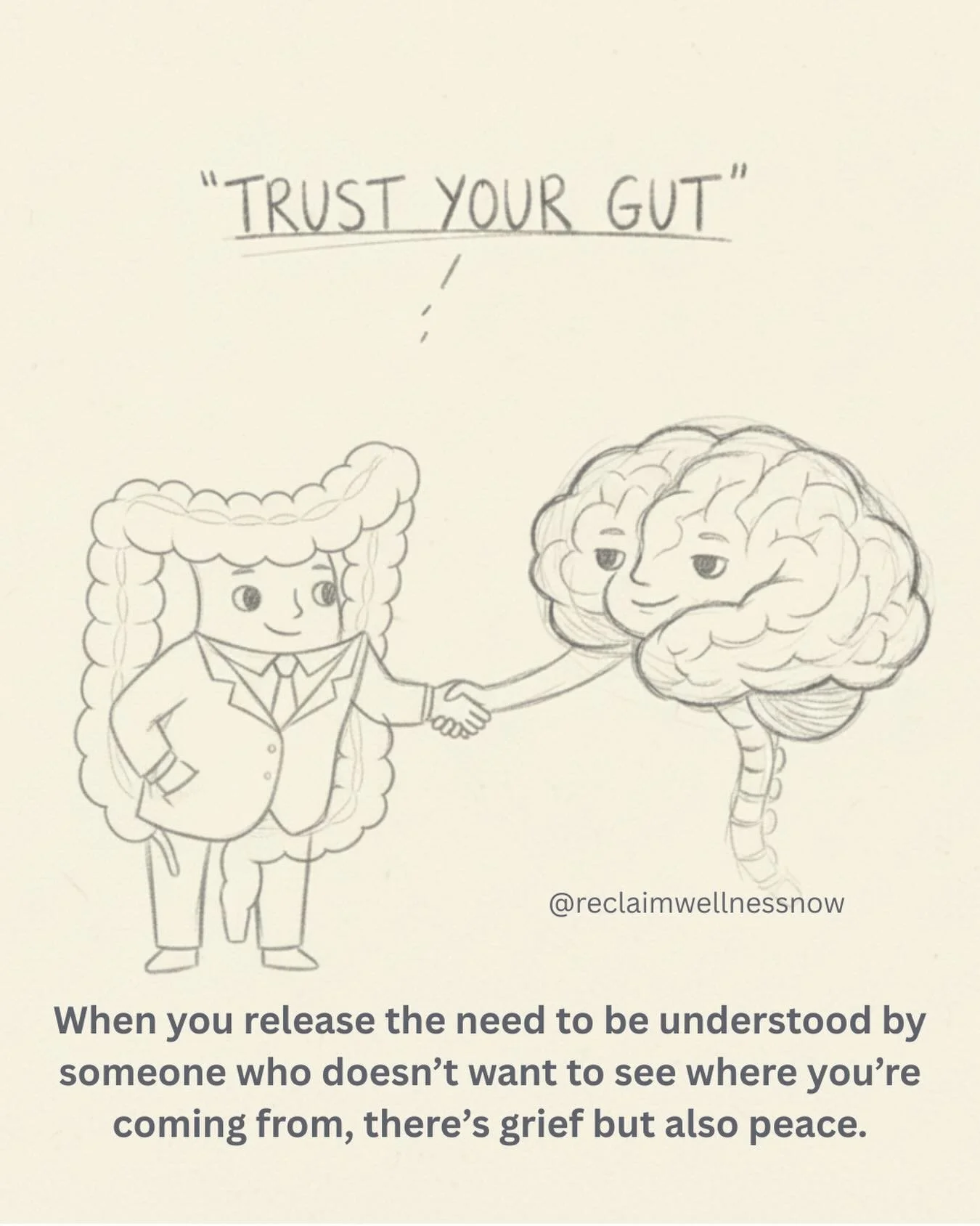 Trust your gut, but also listen to your heart for healing.

Many of us were taught to fear, so the body learned to react first. The brave work is not pushing the fear away, it&rsquo;s soothing it back to a calm place inside.

When we cultivate intern