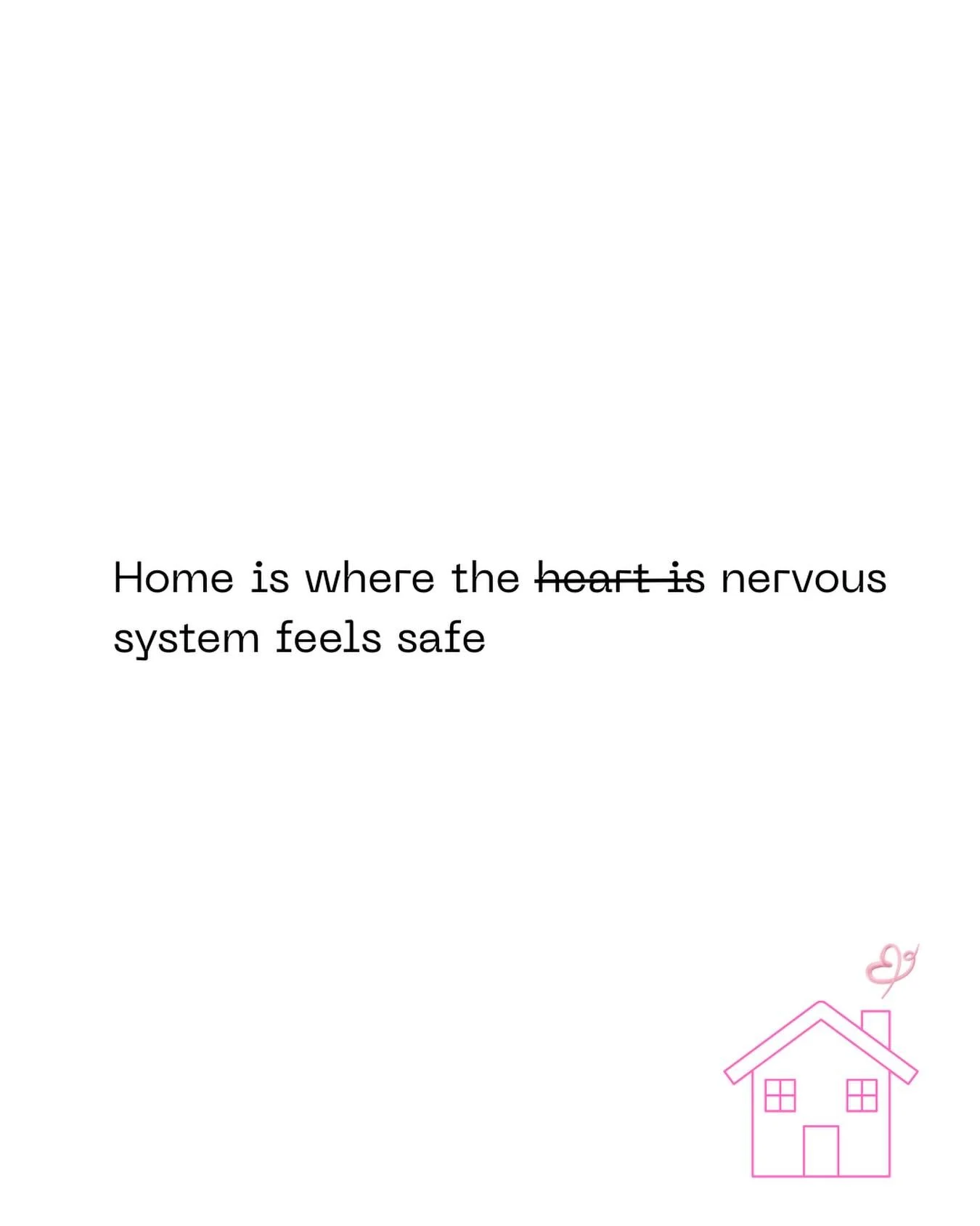 Home is not a place you arrive at, but a feeling you carry in your chest. 🤍 

The truth is simple: home is where your nervous system feels safe. When warmth settles in the heart, the world softens, worries quiet down, and your body relaxes into itse