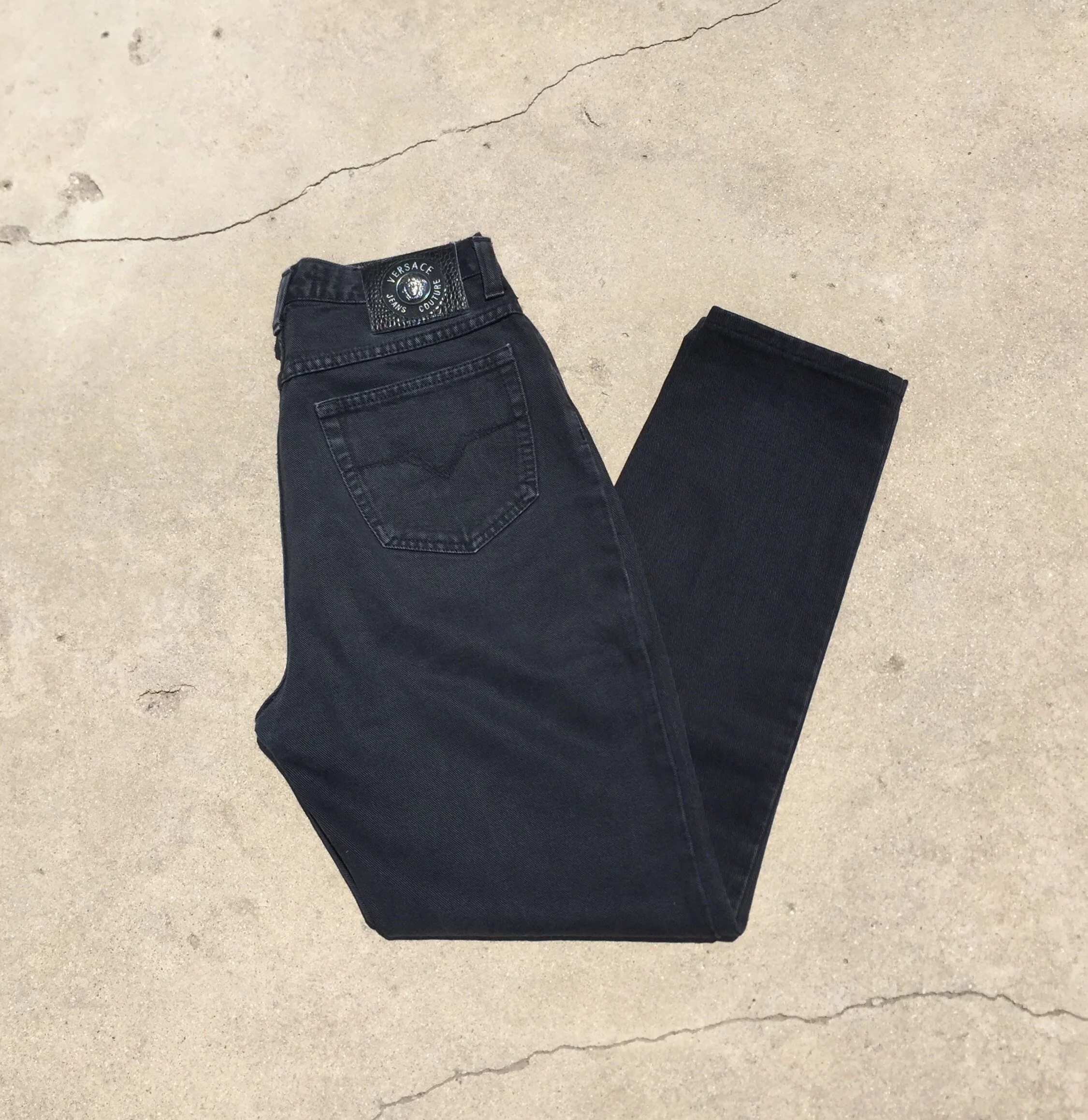 Vintage Versace Black Jeans