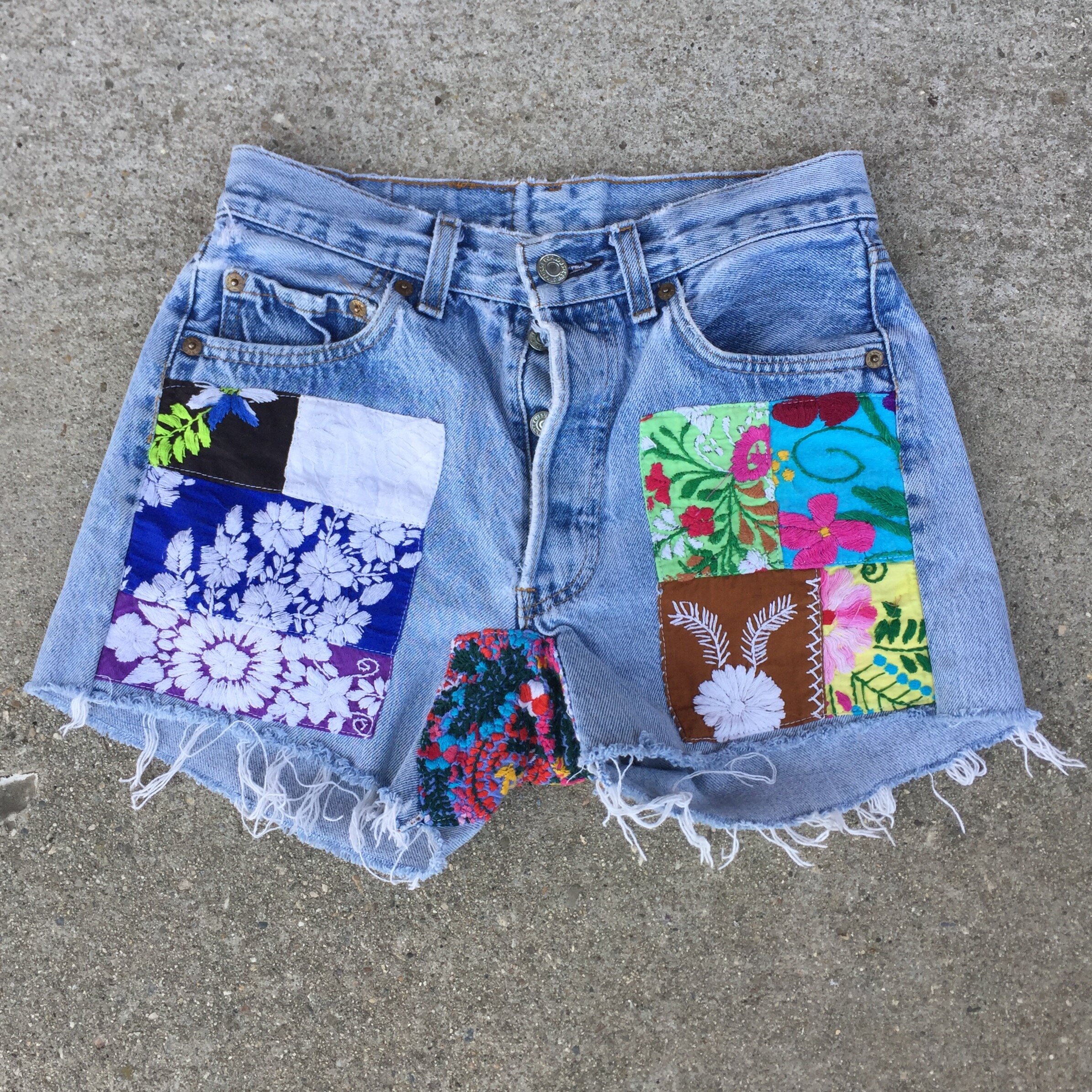 Vintage Patched Levi's Shorts 