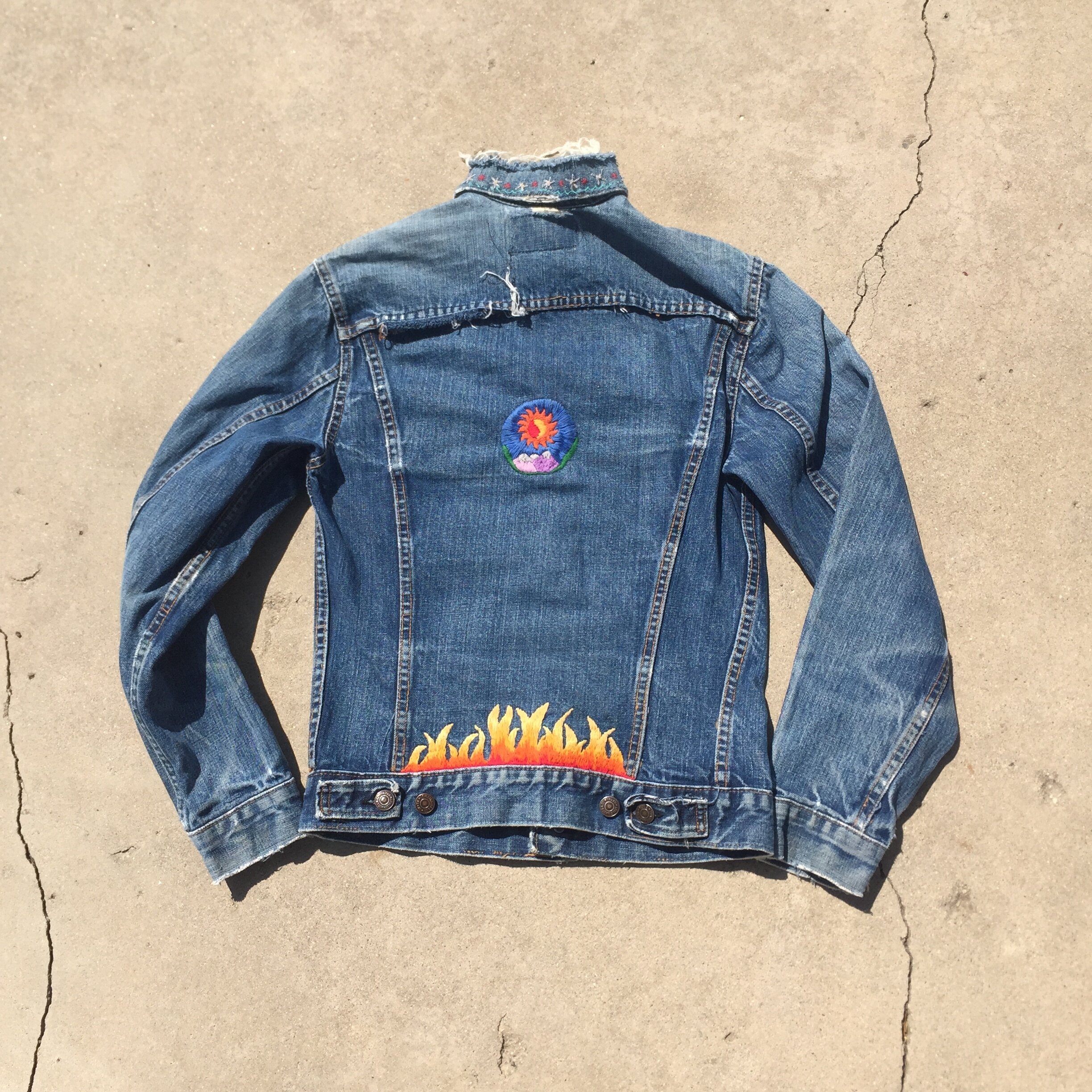 Vintage "Big E" Embroidered Levi's Jacket 