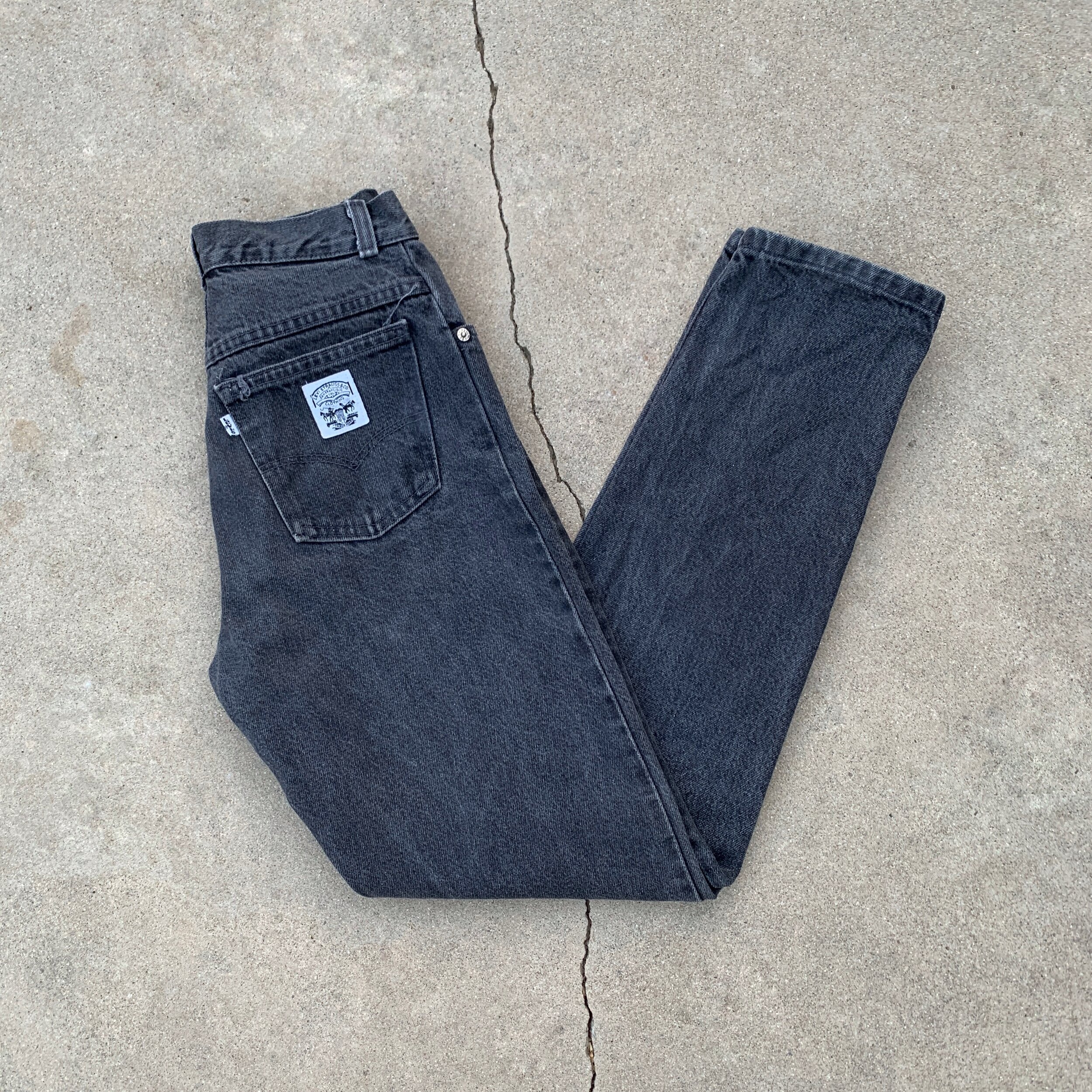 Vintage White Patch Black Levi's 