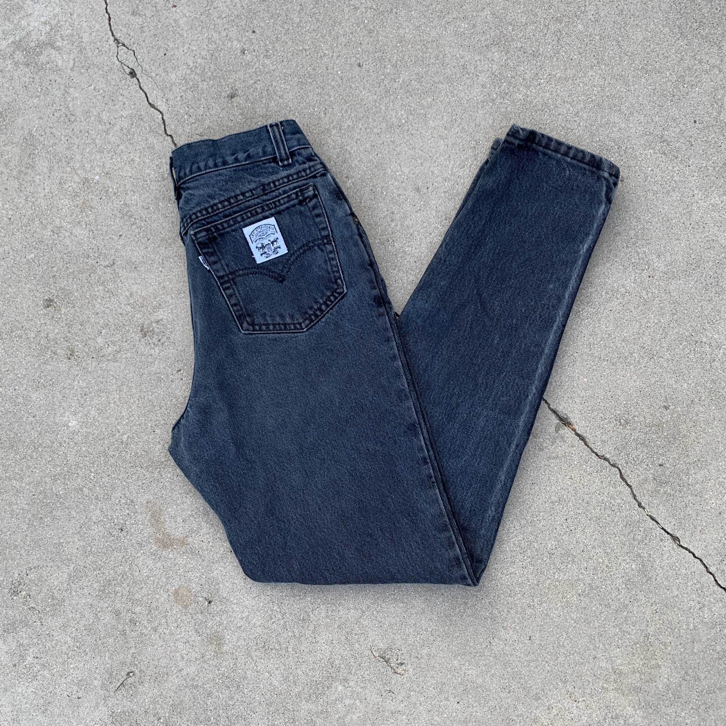 Vintage White Patch Black Levi's