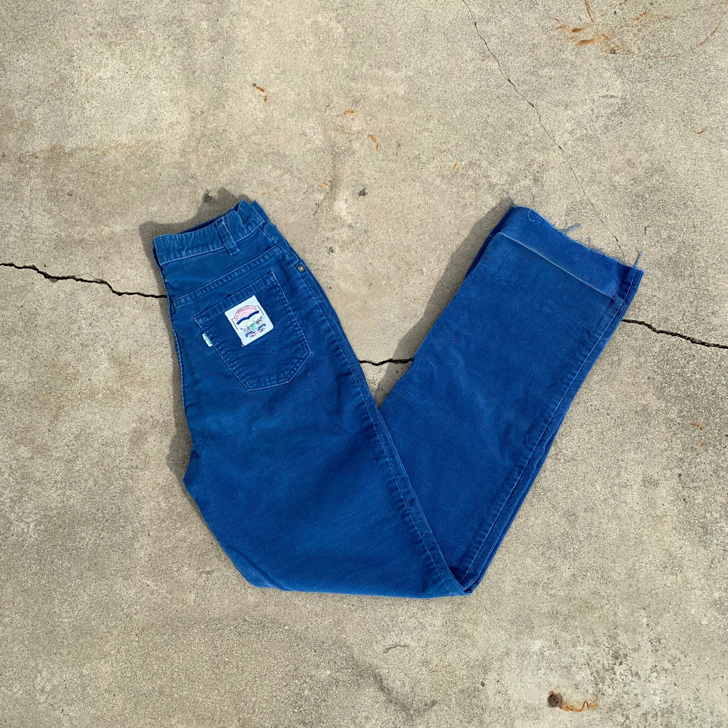 Vintage Blue White-Patch Levi's Corduroys