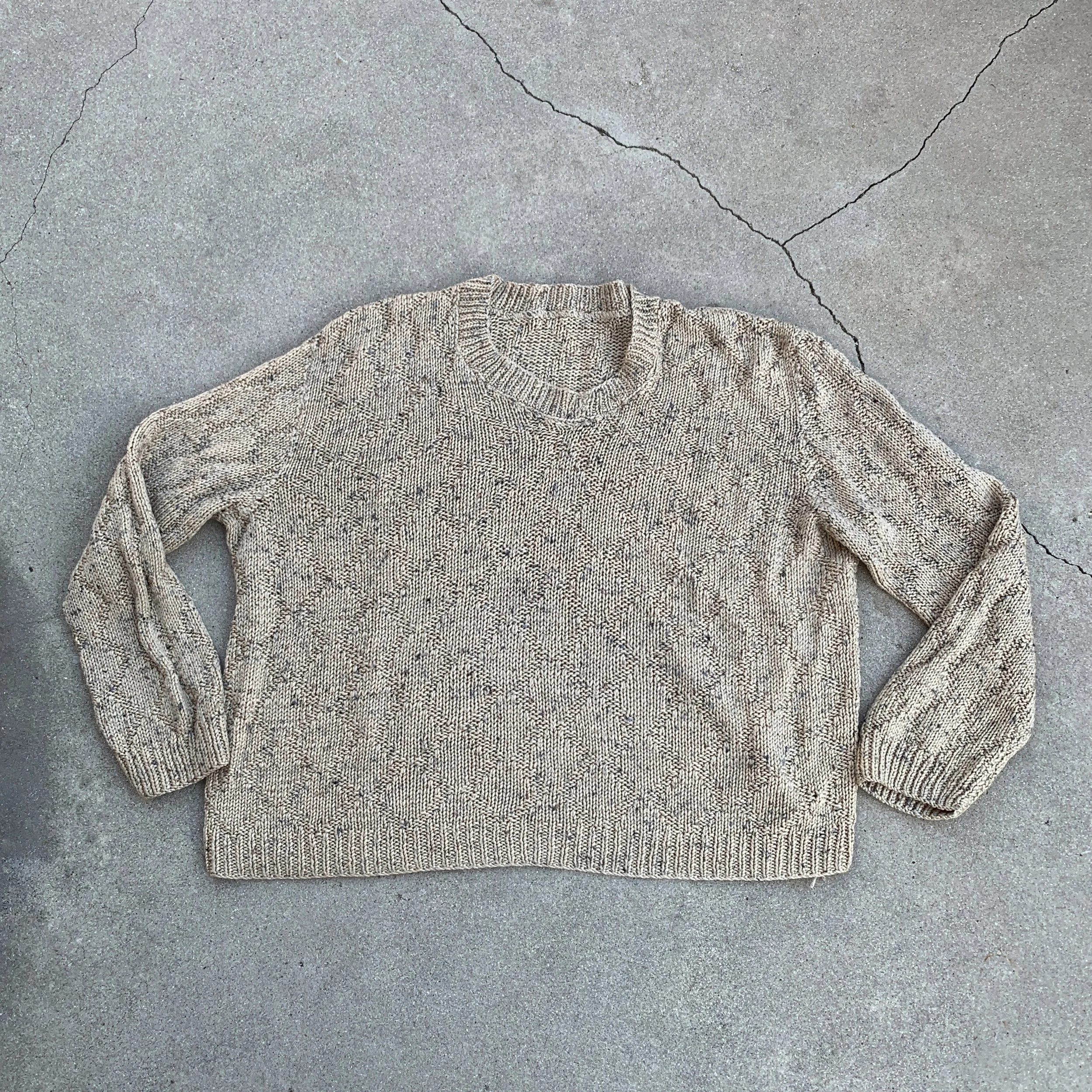 Beige Mottled Sweater