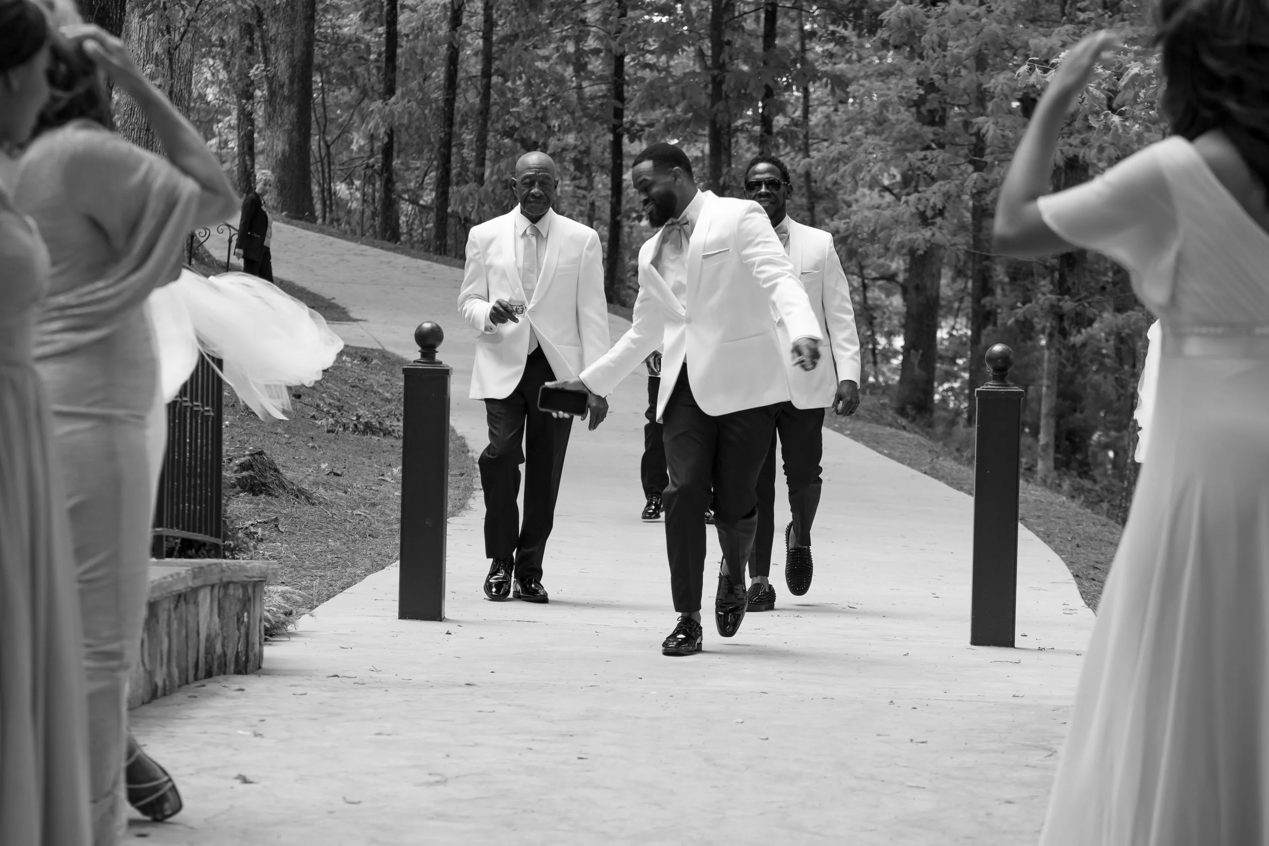 THE GROOMSMEN ARE HERE.