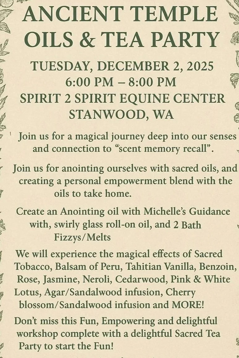Ancient Temple Oils &amp; Tea Party