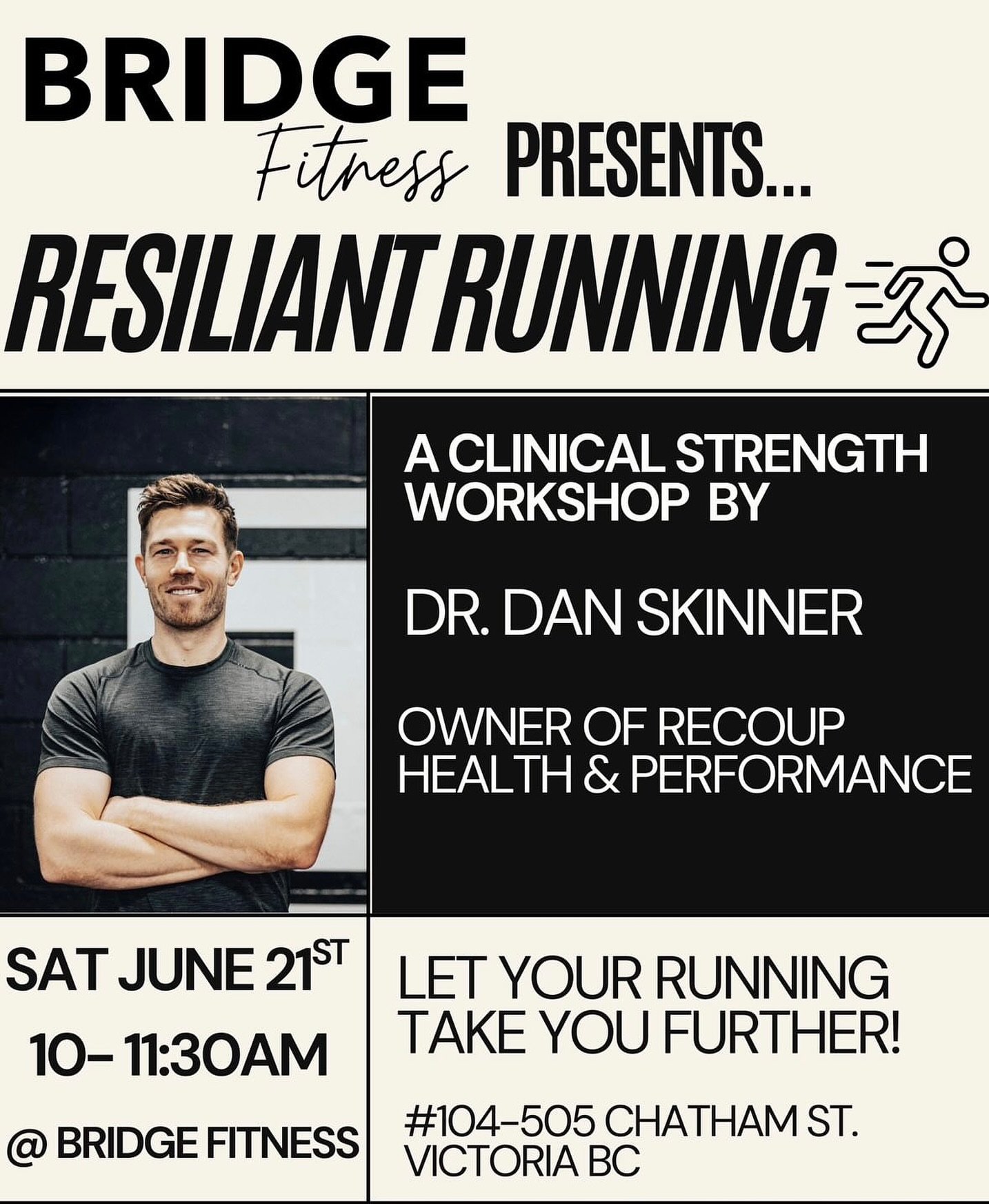 UPCOMING WORKSHOP!
We&rsquo;re excited to be hosting &lsquo;Resilient Running: A Smarter Approach to Pain-Free Performance&rsquo; in partnership with Dr. Dan Skinner @dancekinner 

If you&rsquo;re a runner looking to move better, train smarter, and p