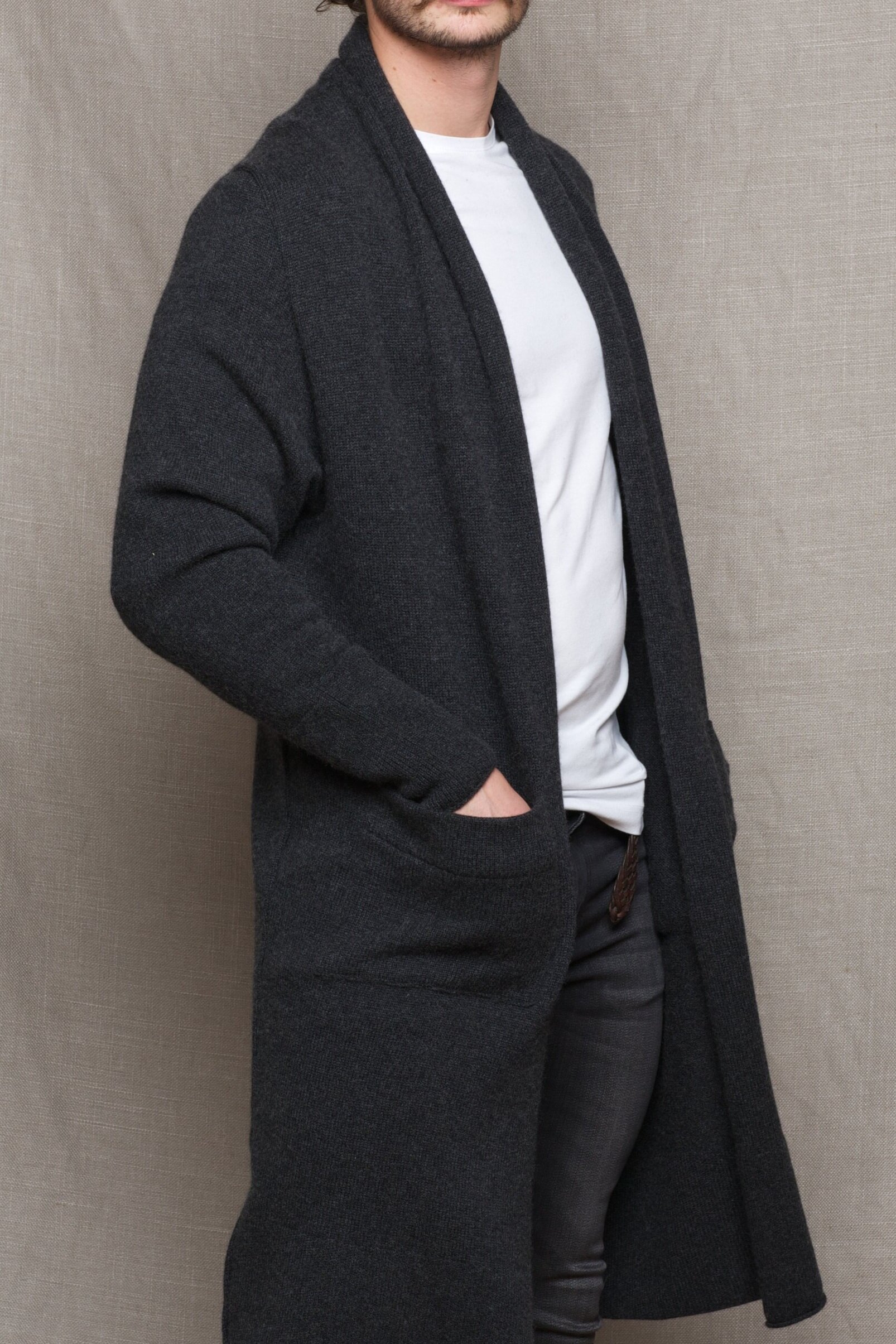mens duster cardigan