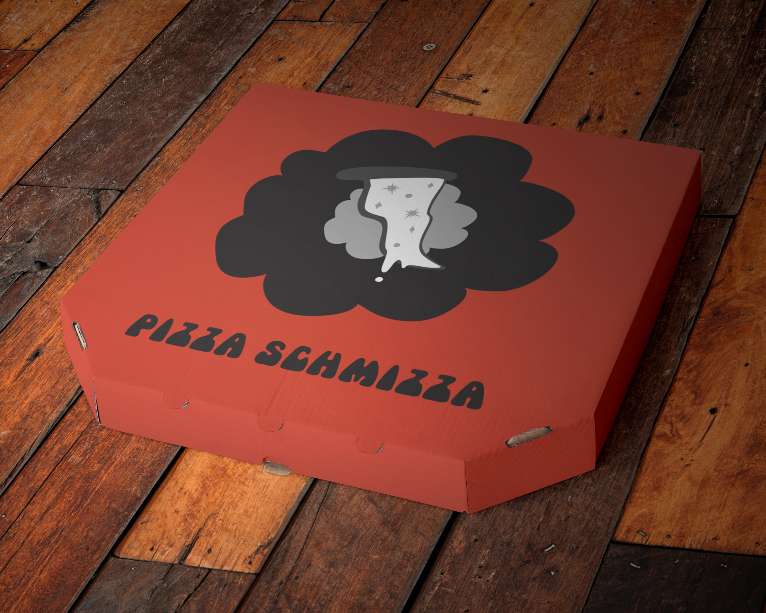 Takeout pizza box