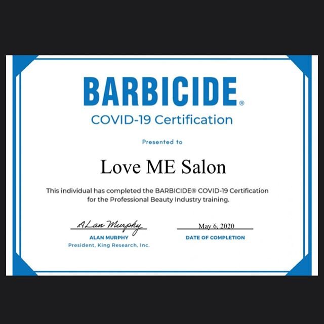 Love ME Salon takes sanitation and disinfecting very seriously.  Our salon family takes the precautionary measures to provide and ensure our guests that they are in a clean and safe environment while receiving hair services. 
We hope that we can open