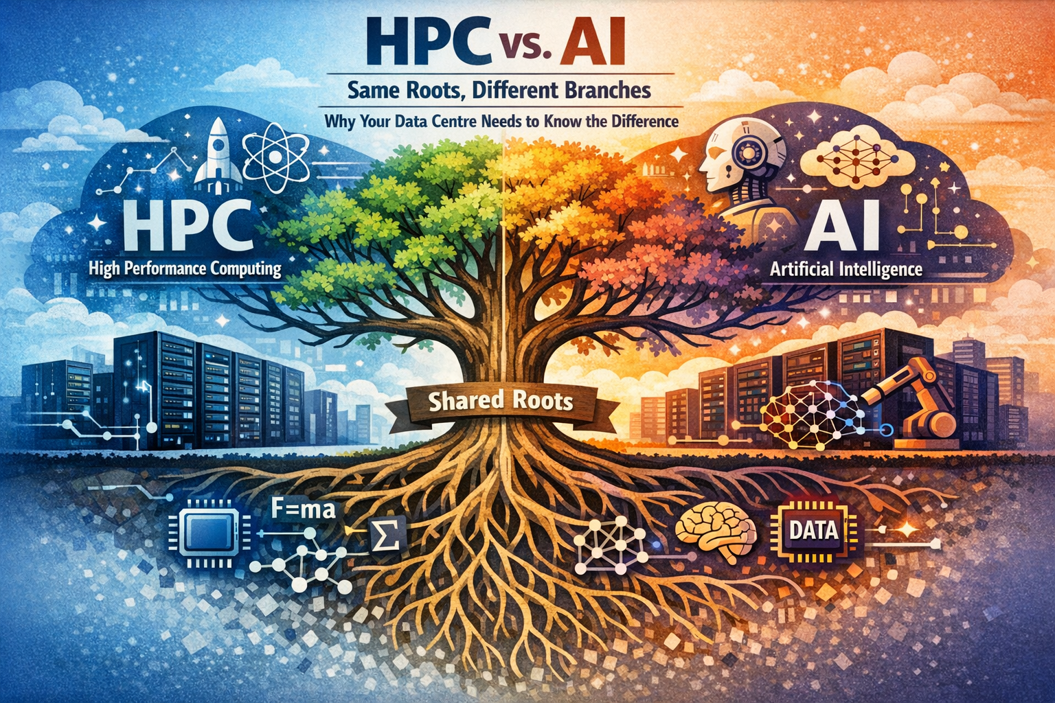 HPC vs. AI: Same Roots, Different Branches (And Why Your Data Centre Needs to Know the Difference)