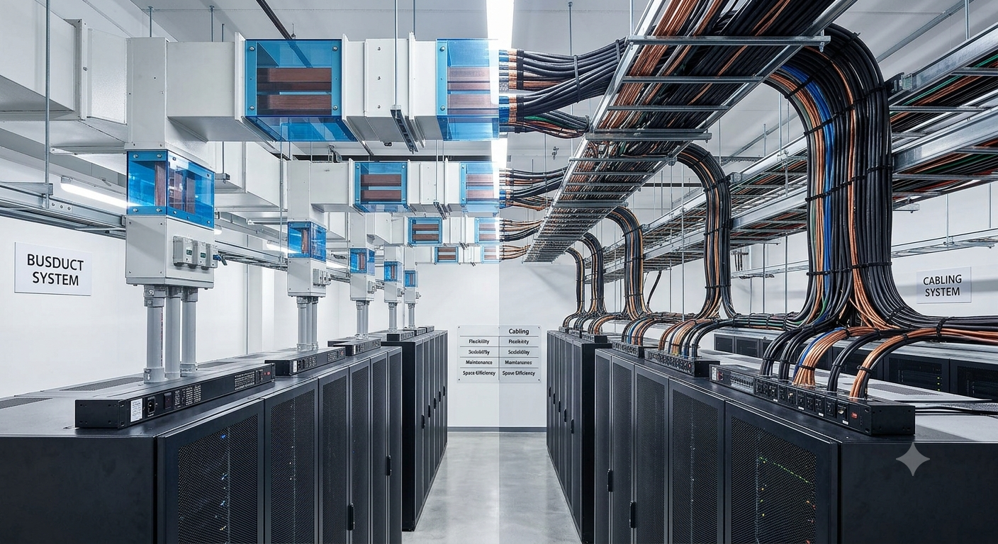 The Strategic Decision – Busducts vs. Cabling in Modern Data Centres 