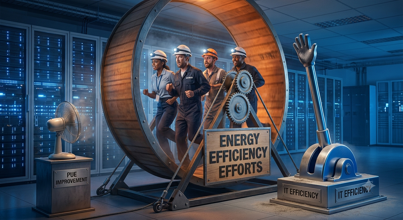 Why data centre energy efficiency is stuck - and how to fix it