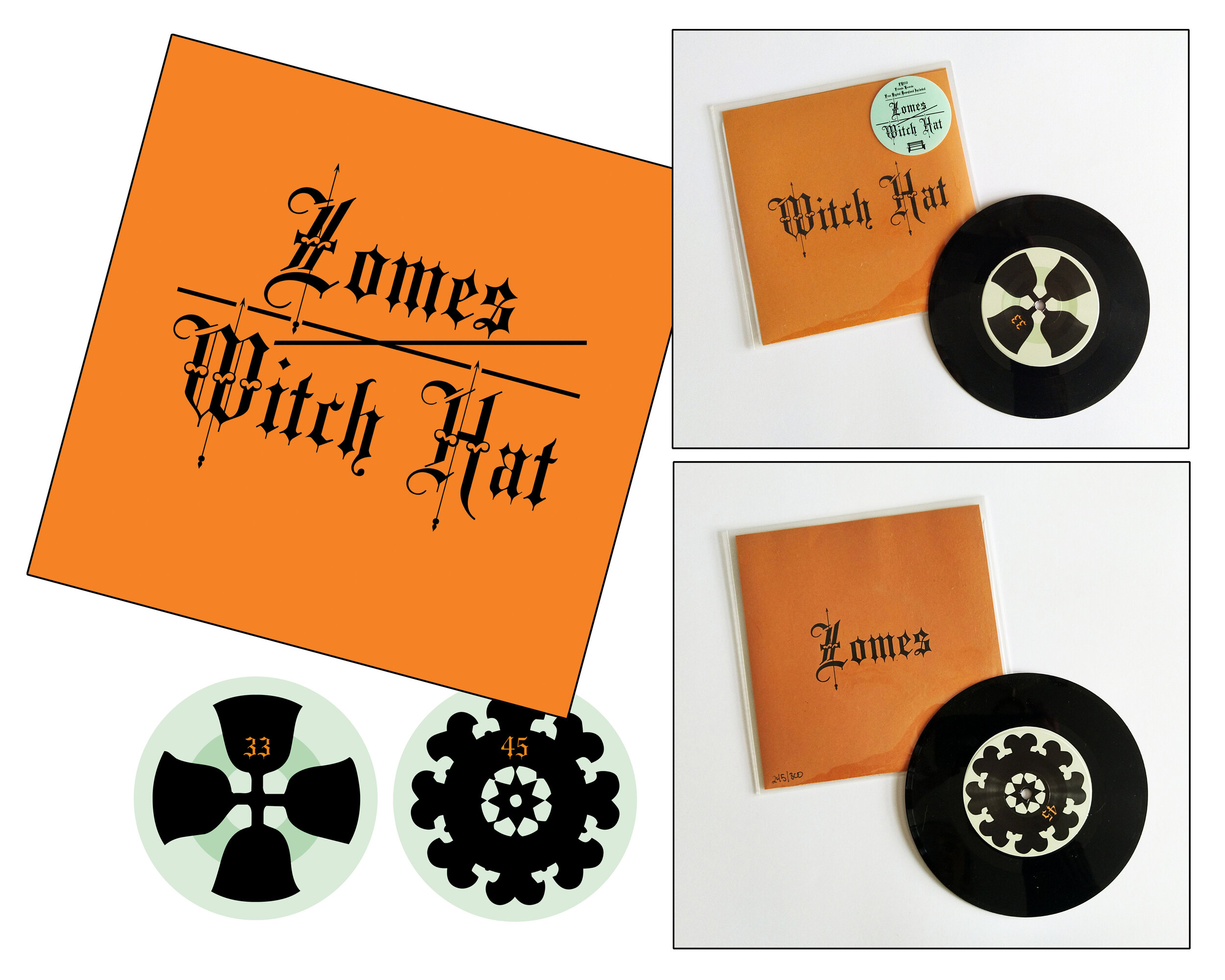 Zomes/ Witch Hat Split 7" packaging