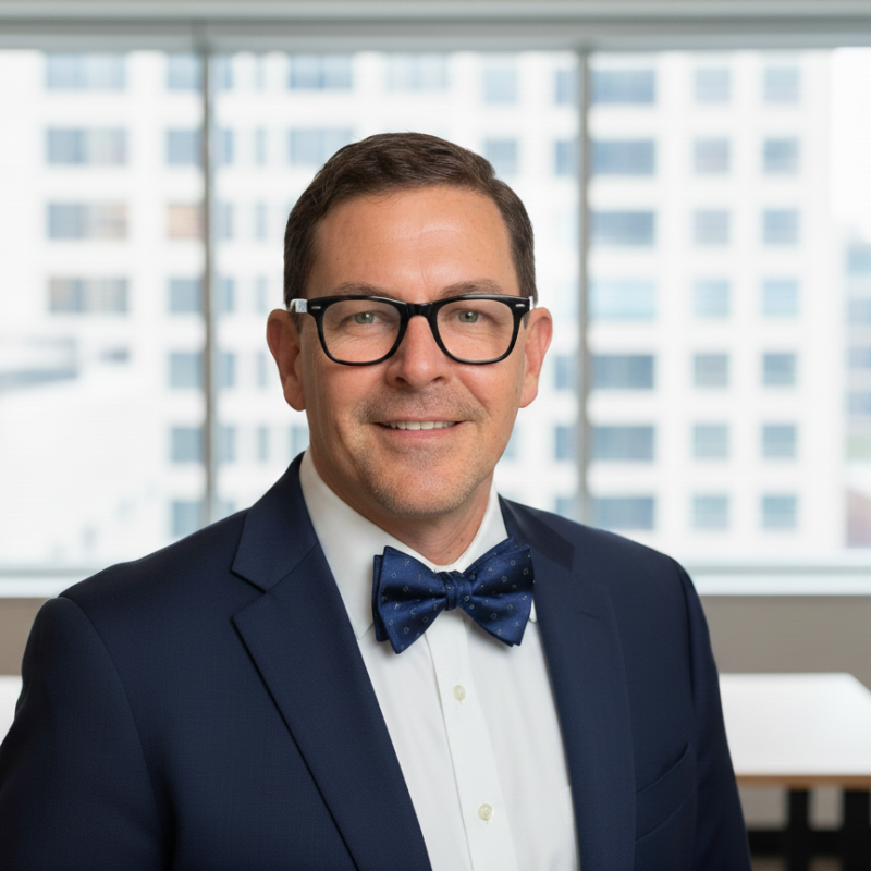 Portrait of Mark Melanson, Executive Director of CCLN, who shares his perspective on Michelle's artwork, self-expression, and communication in the documentary BEING MICHELLE.