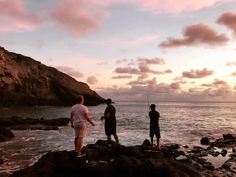 Rock fishing © Kirsty Jones