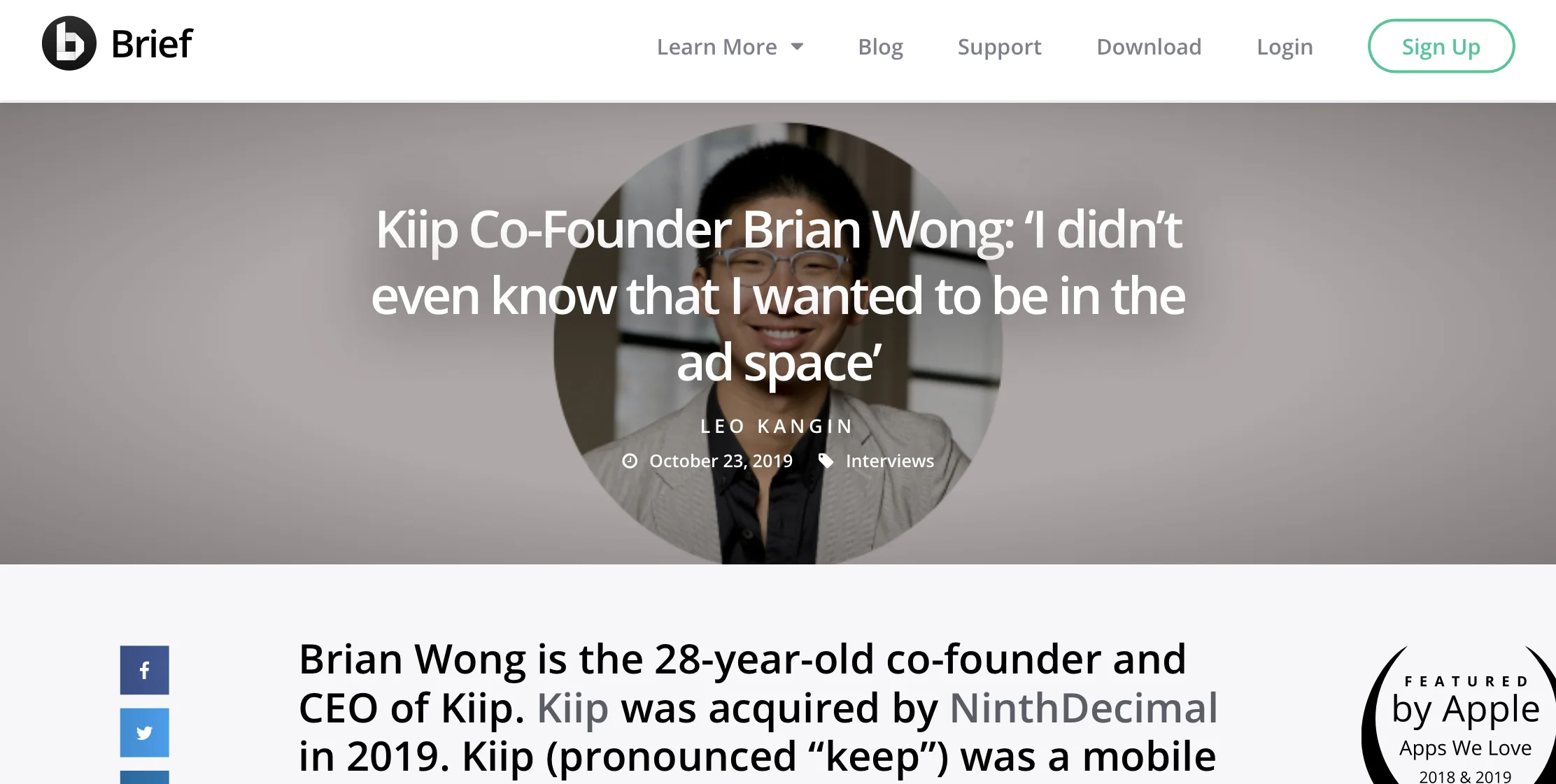 New Interview: Brief