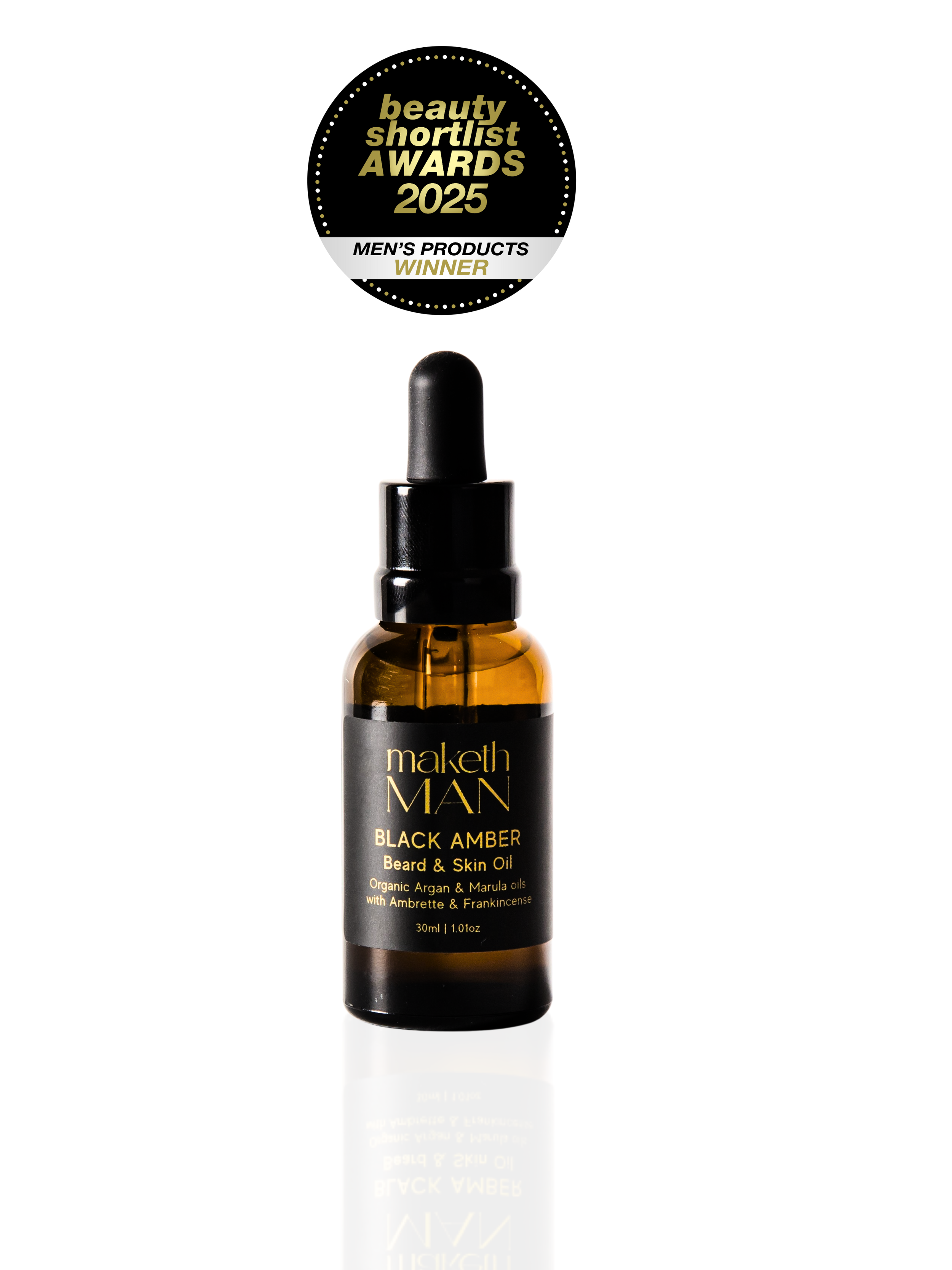 Maketh Man - Black Amber Shave and Beard Oil - 30ml