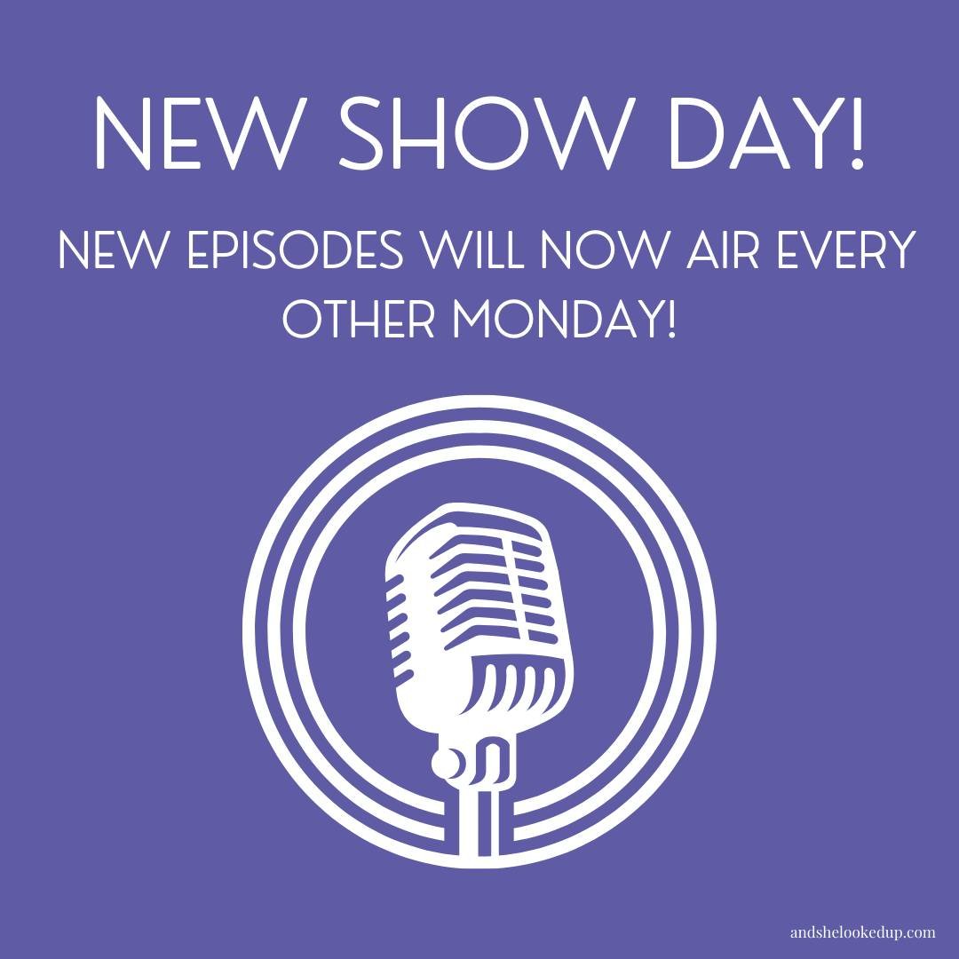 Were you looking for a new episode on Friday and wondering where it was? Not to worry - we've changed our publication date from Fridays to Mondays! There will be a brand new episode tomorrow with  illustrator and courtroom sketch artist @alexandranew