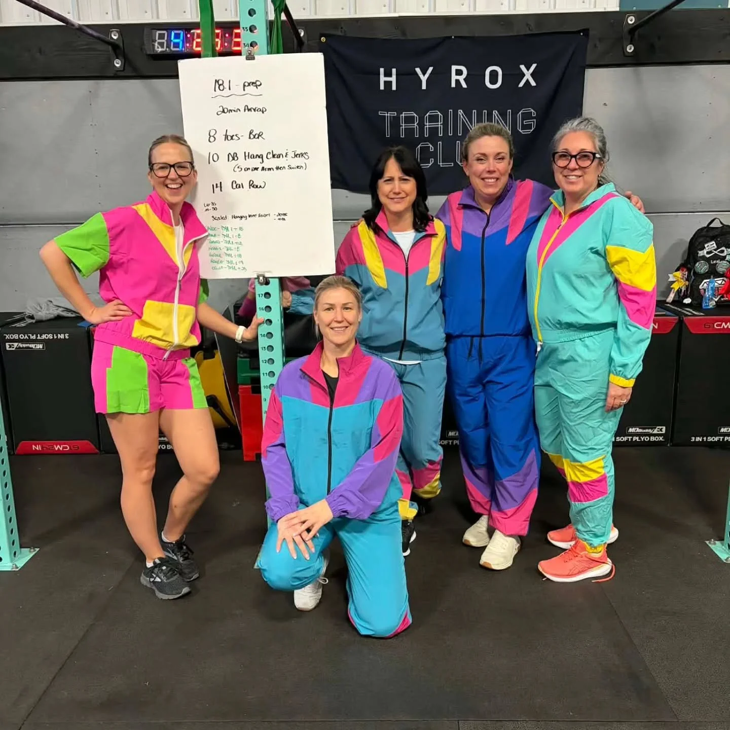 Eileen brought some fun to class today.
Hyrox gents and adult