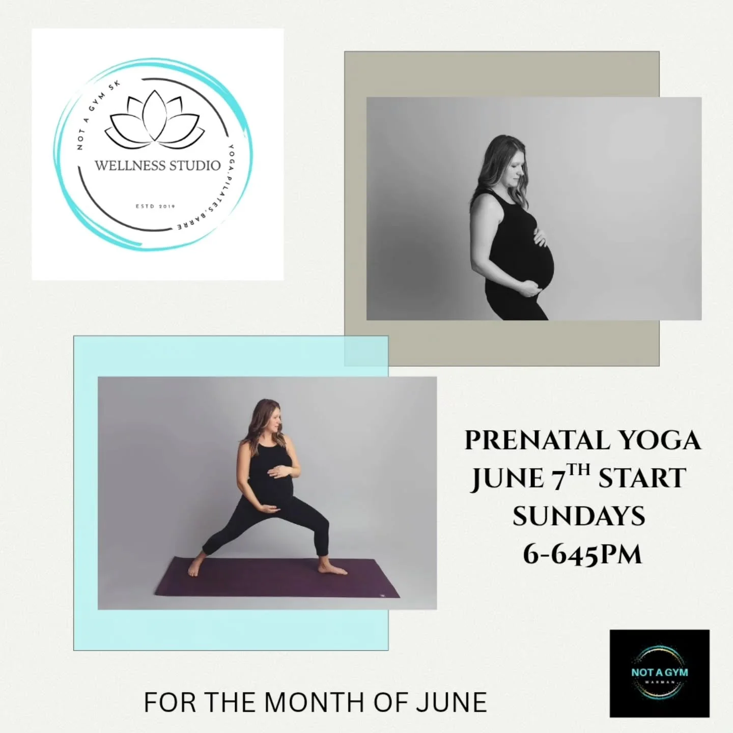 For the month of june!
You dont have to be a member.
 We have many options available 

#yoga #warmanyoga #prenatalyoga