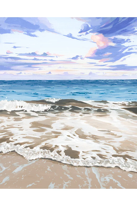 "Cherished Rhythms (of the Waves)" 8x10x1.5 Inch Painting