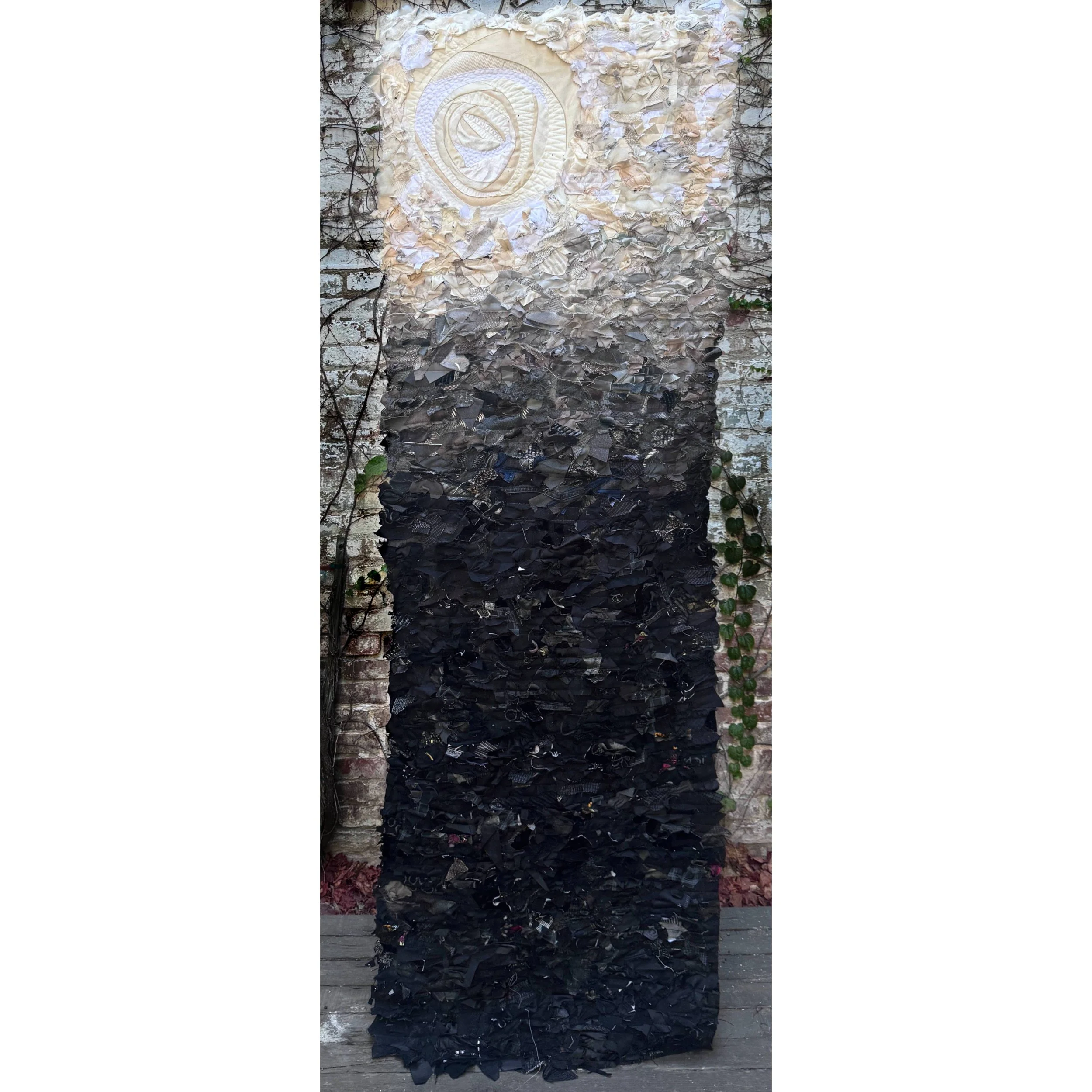 we do not dwell long in nuance 85"x26"