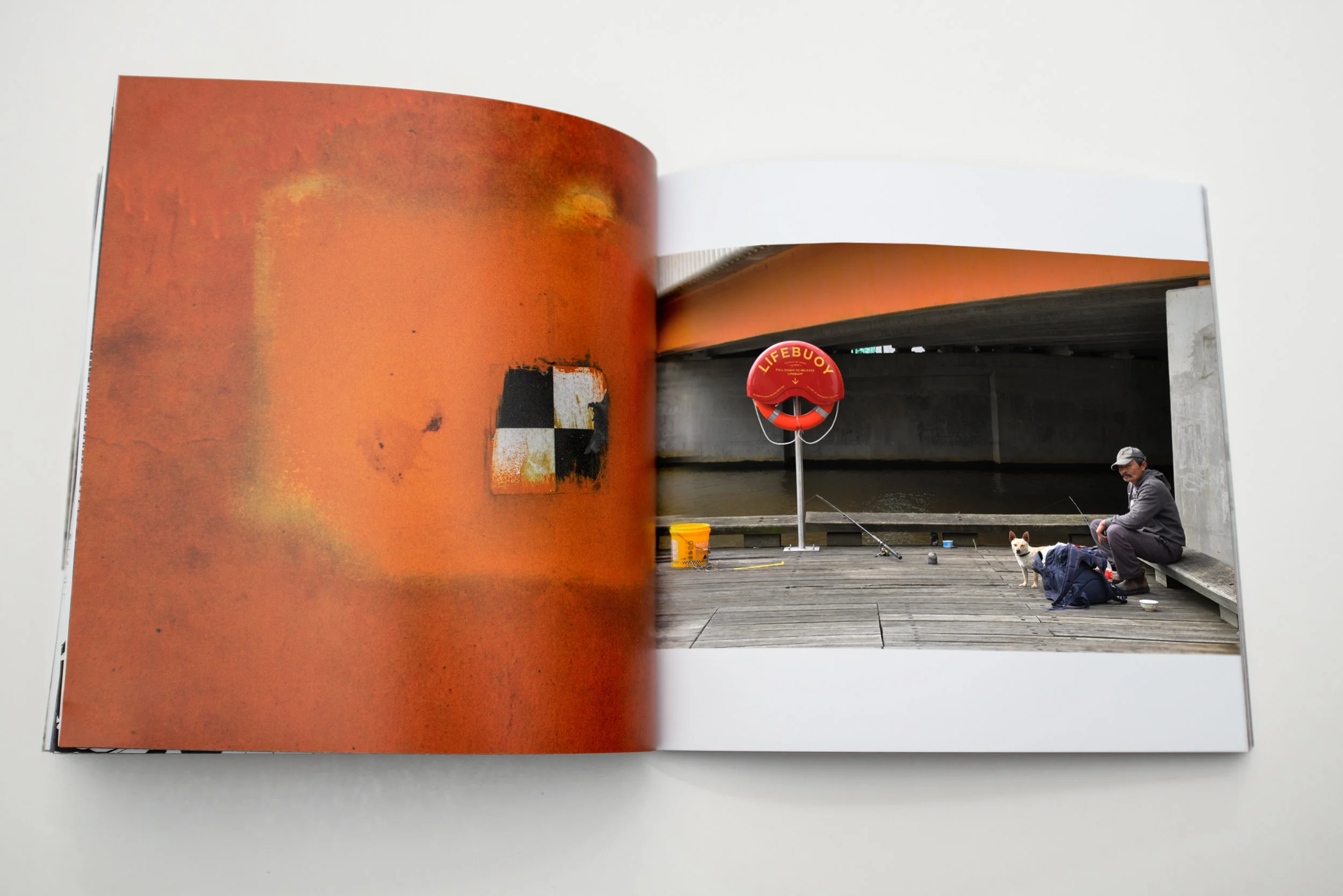   Pages from the artist book documenting Clare’s walks.   