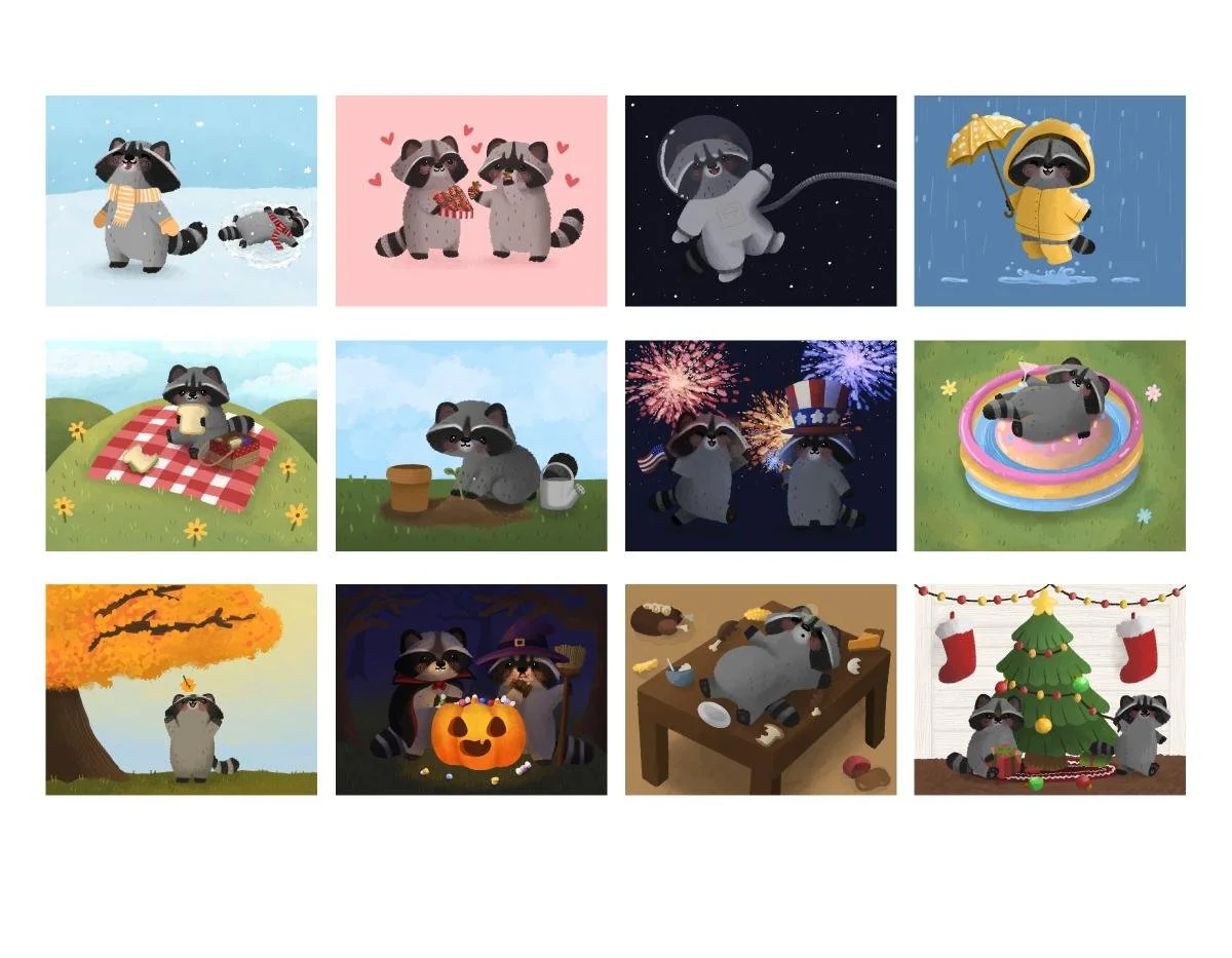 2023 Tito the Raccoon Calendar — Tito the Raccoon