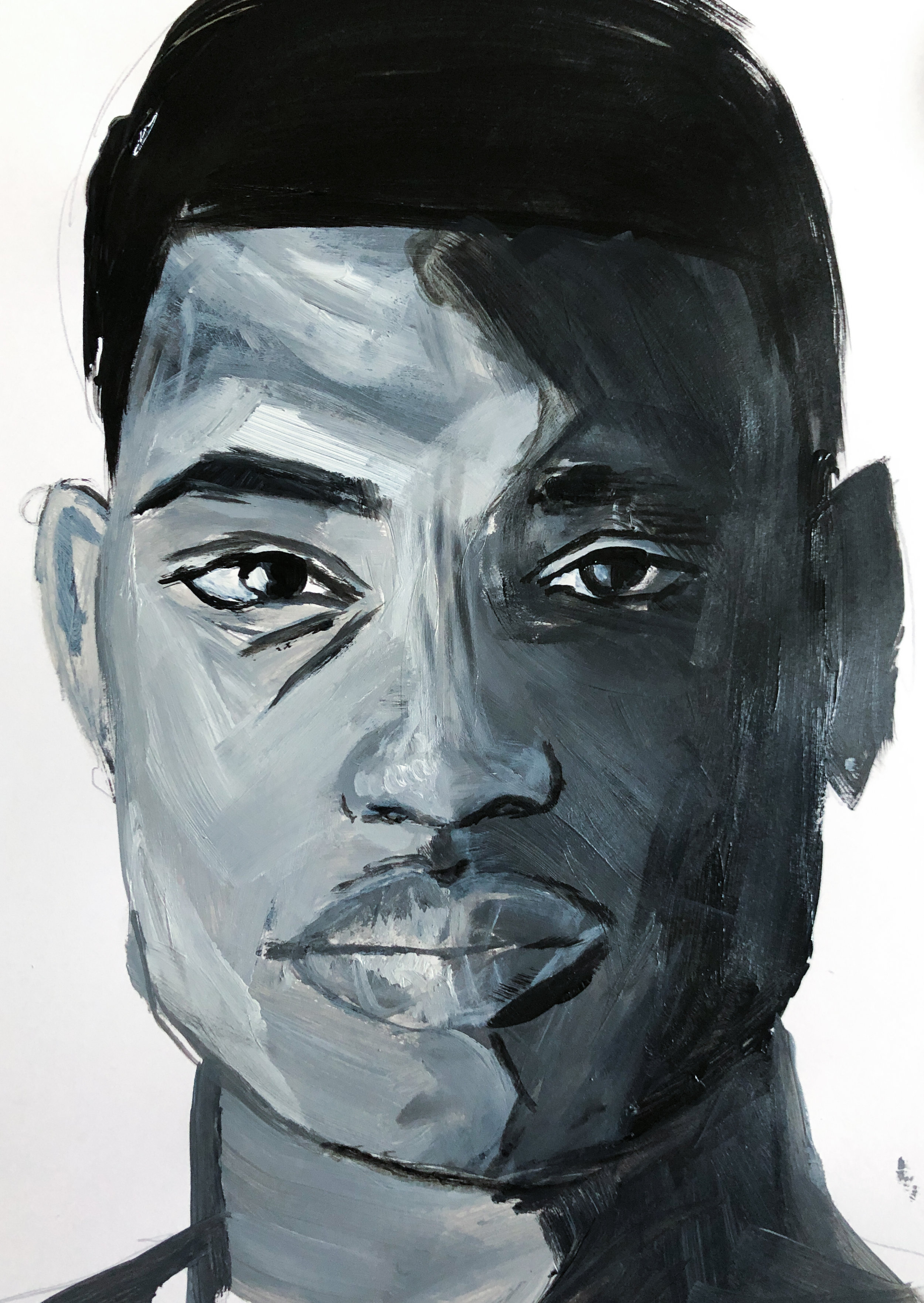 N | 21X29,7CM - ACRYLIC ON PAPER - 2019