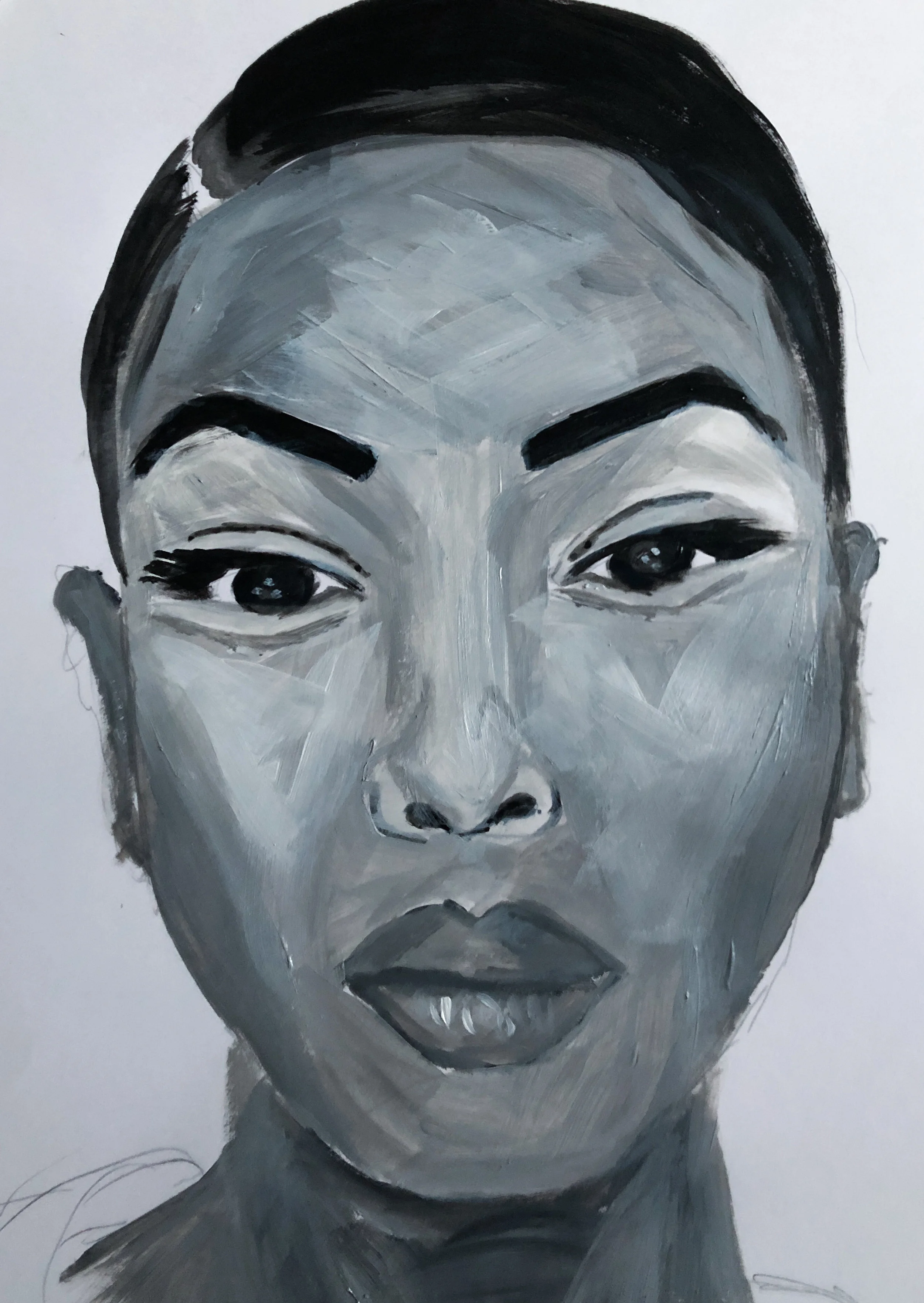 H | 21X29,7CM - ACRYLIC ON PAPER - 2019