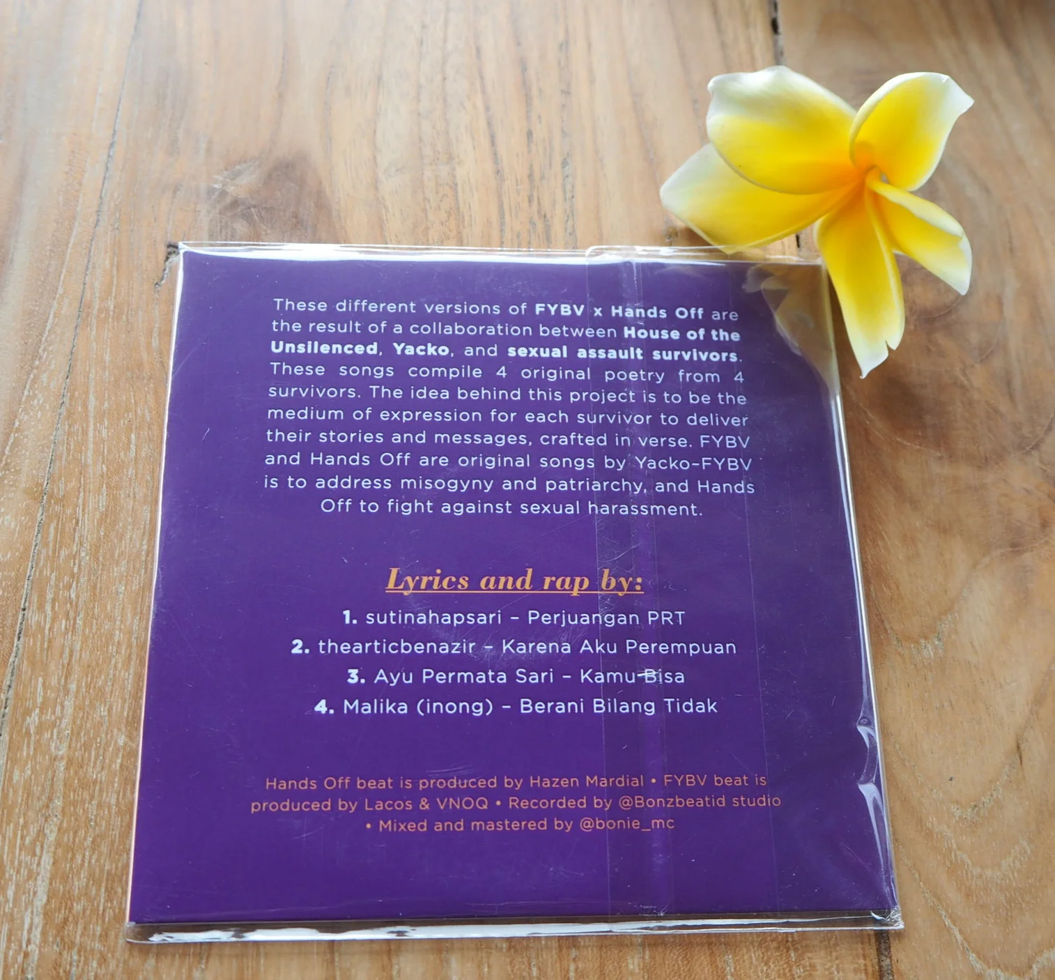 CD Yacko x House of the Unsilenced: Rp 50.000