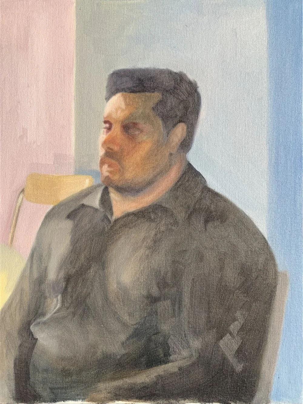 Portrait of a man at the Art Academy