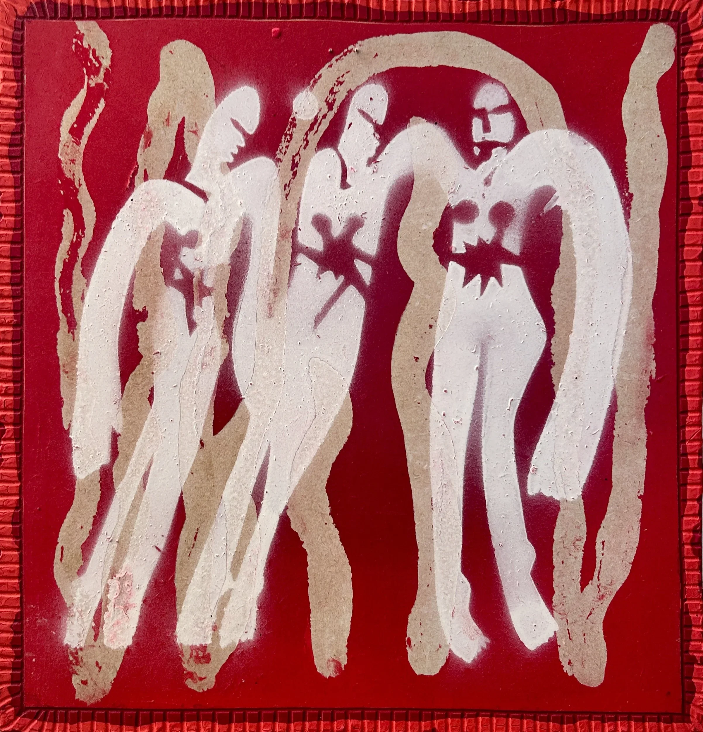 The Three Graces in Red