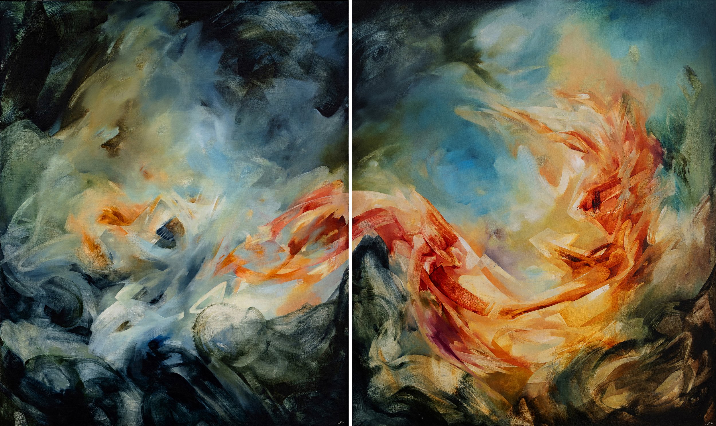 The Passage I & II (Diptych)