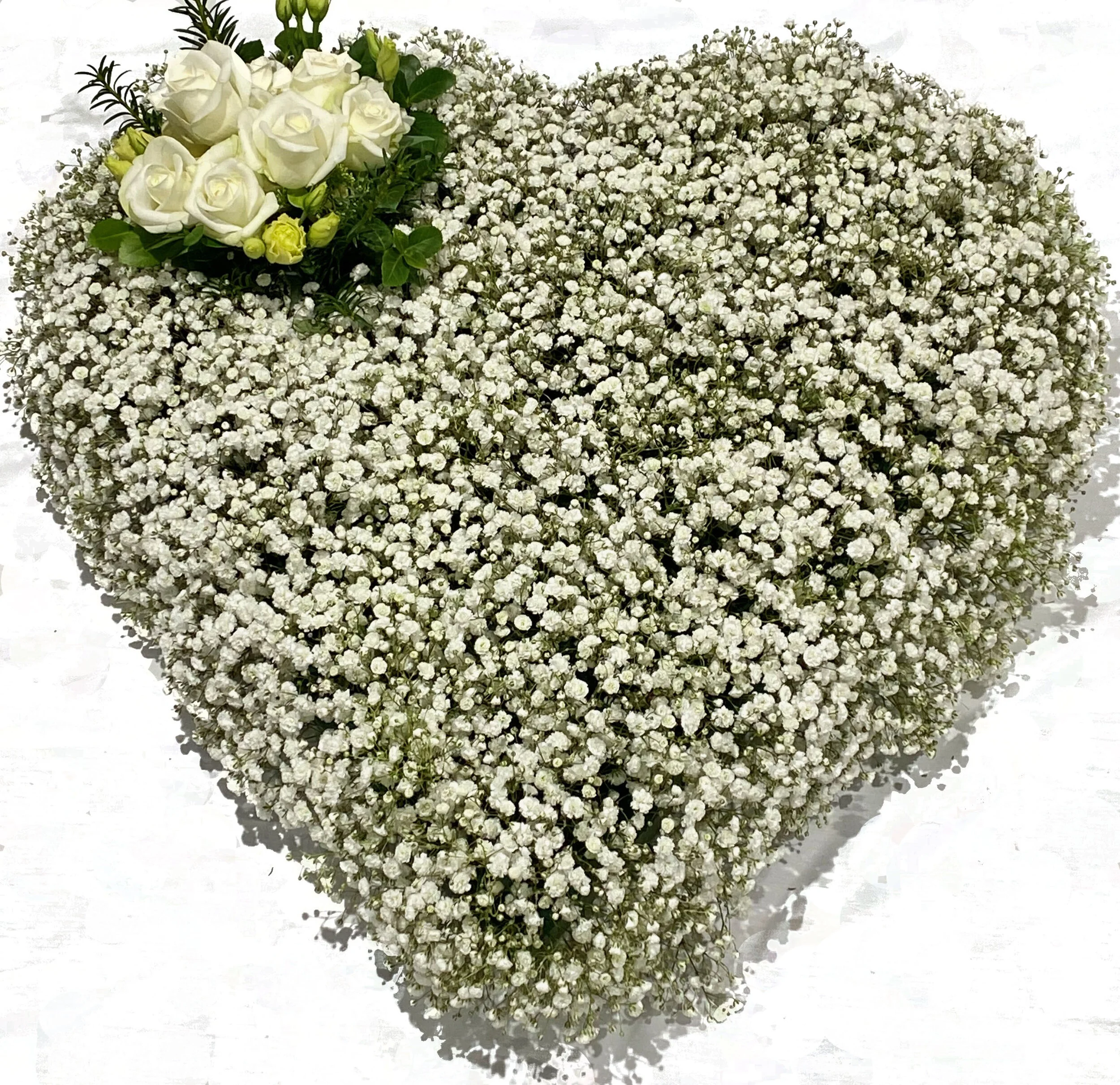 Gypsophilia Heart Floral Tribute